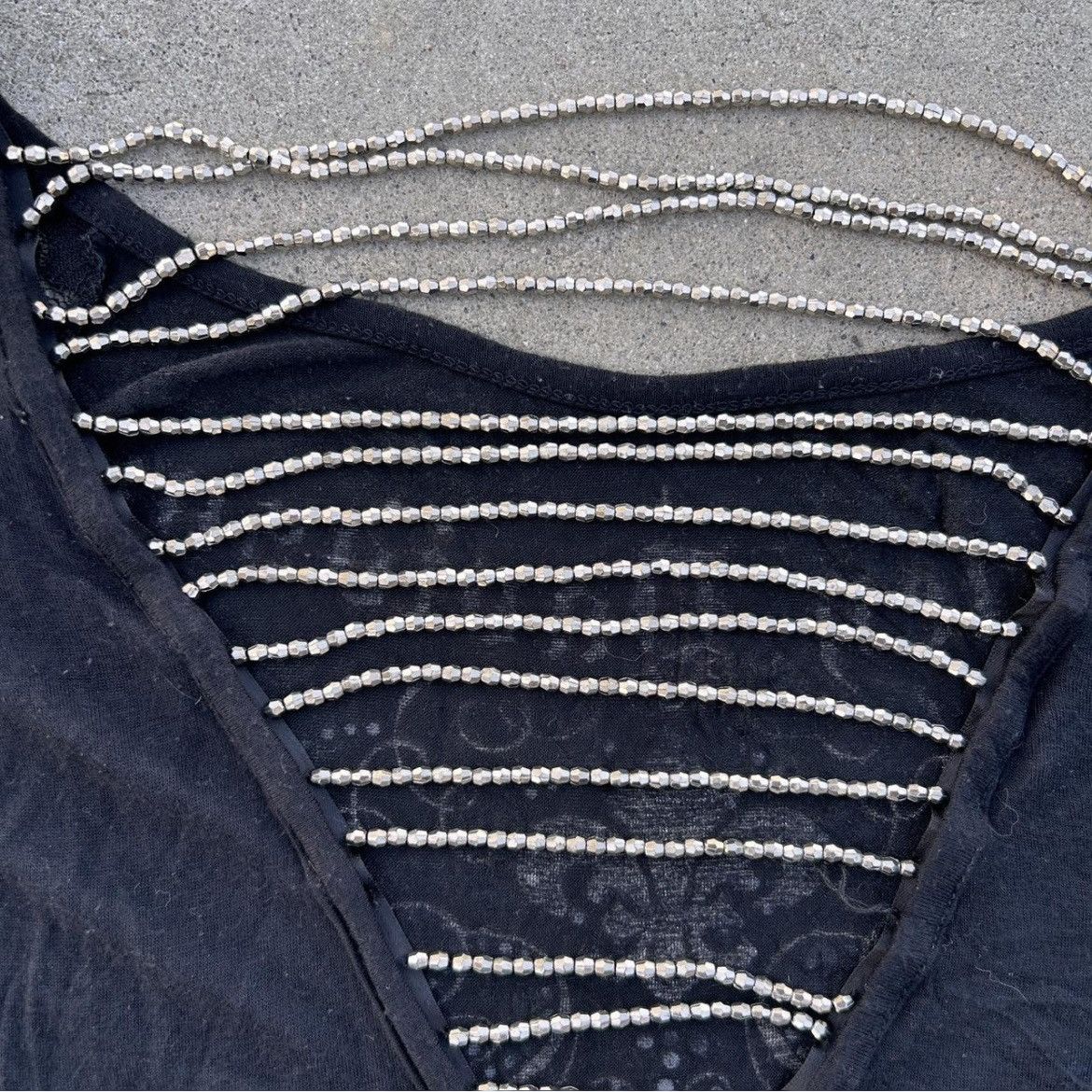 Harley Davidson Vintage Beaded Harley Davidson Tee/Top Size S / US 4 / IT 40 - 5 Thumbnail