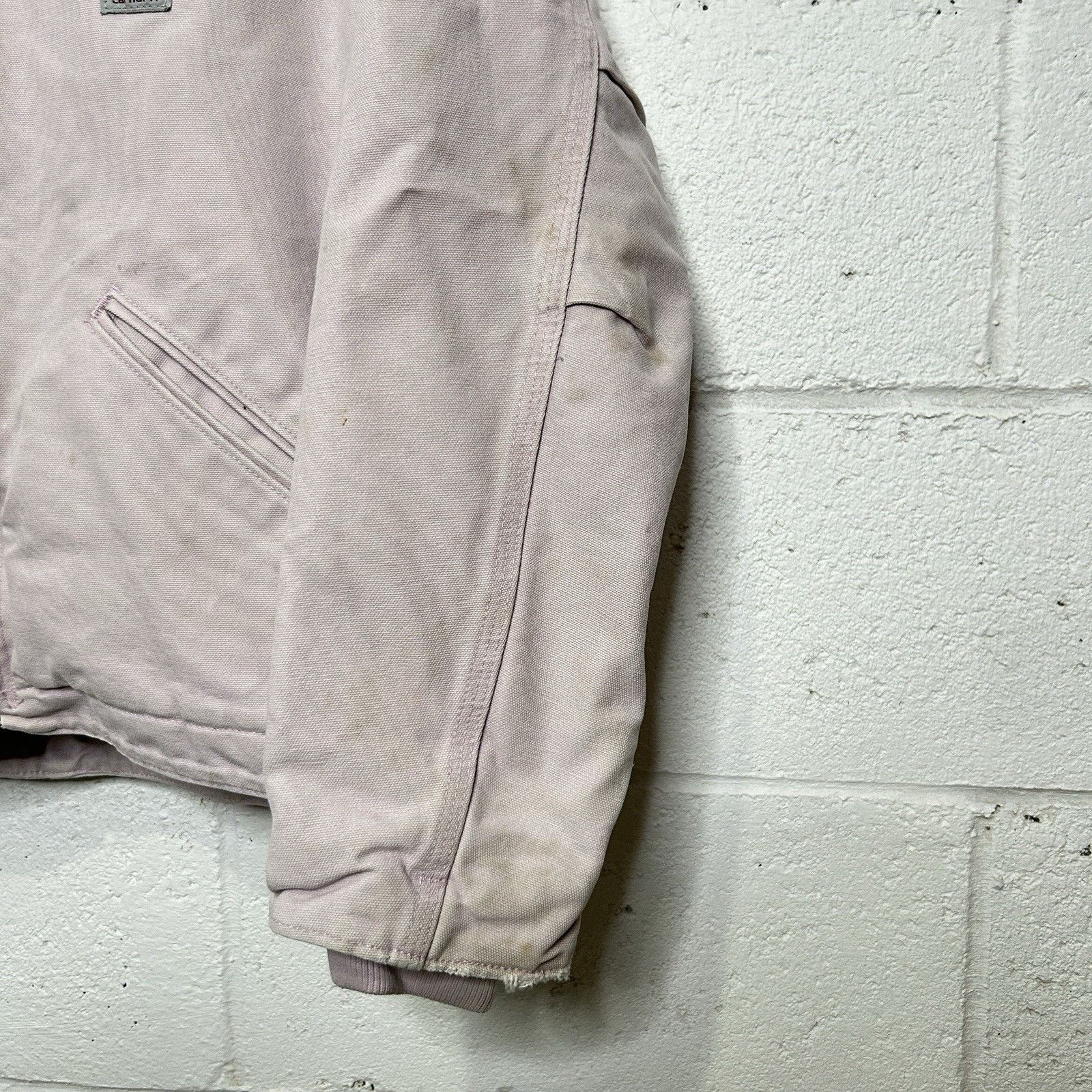 Carhartt Y2k Carhartt Sherpa-Lined Hooded Detroit Jacket “Pale Pink” Size S / US 4 / IT 40 - 6 Thumbnail