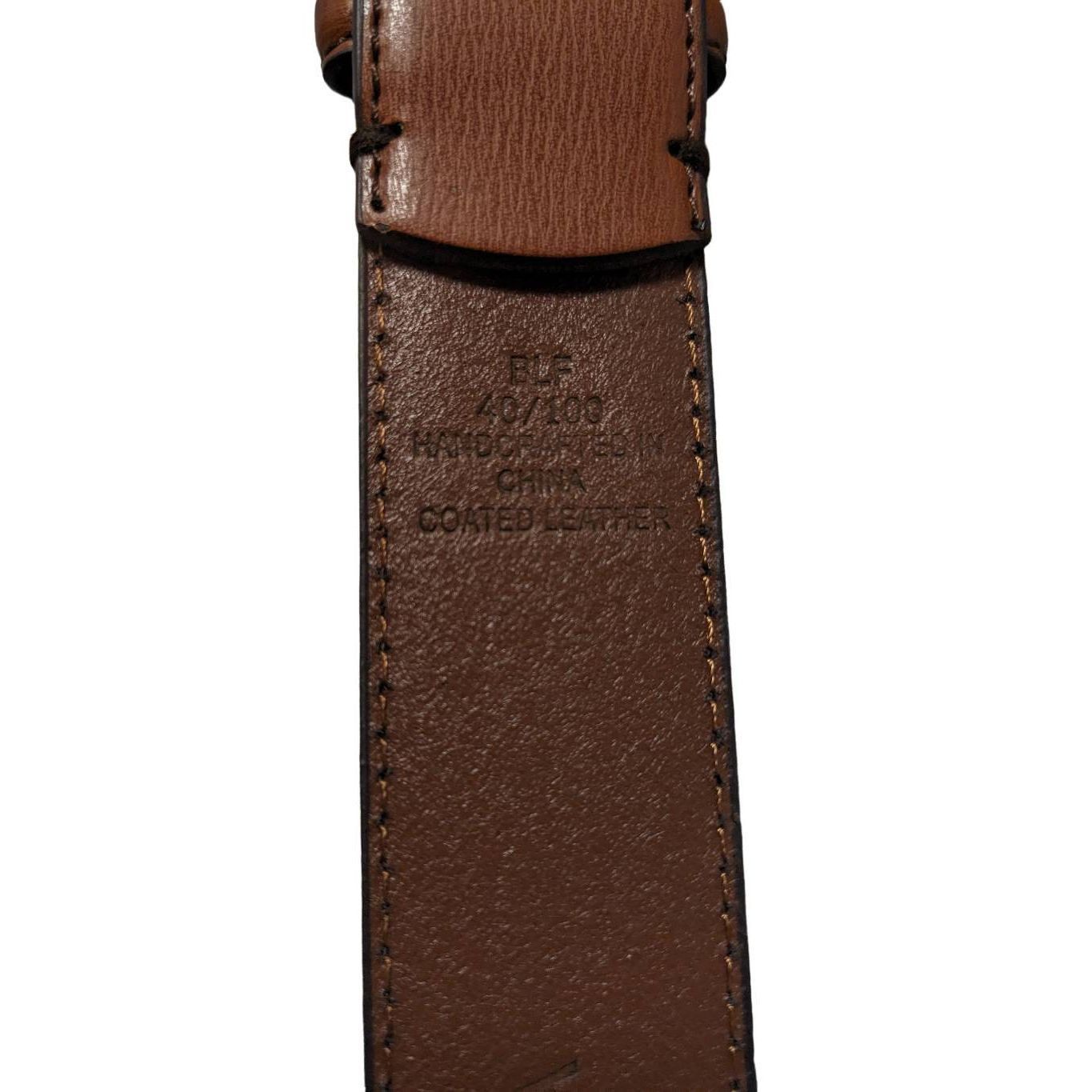 Nautica Nautica Men’s Size 40/100 Classic Brown Leather Belt. Size 40 - 2 Thumbnail
