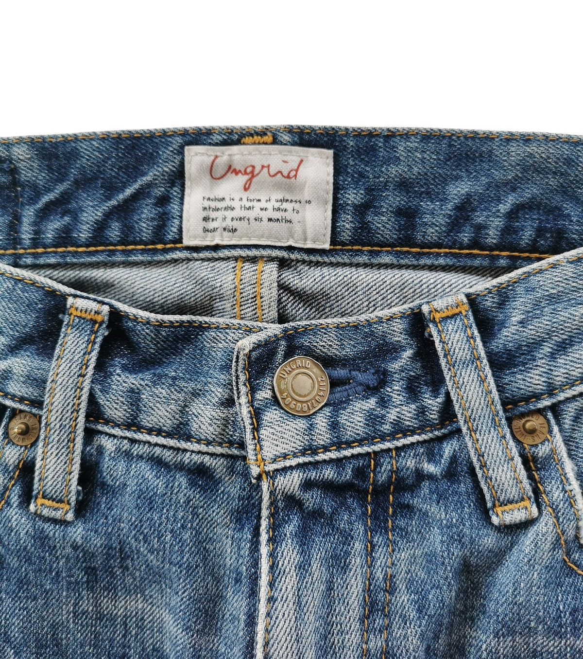 Takahiromiyashita The Soloist. Ungrid Flare Distressed Jeans Size US 27 - 4 Thumbnail