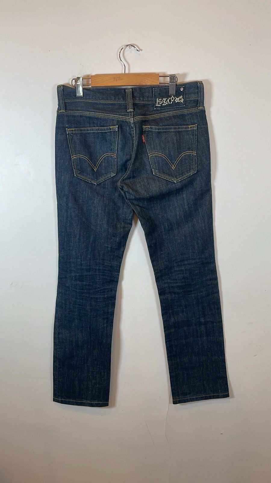 Levi's Levi’s Japan Exclusive Embroidered Logo Denim Jeans Size US 29 - 3 Thumbnail