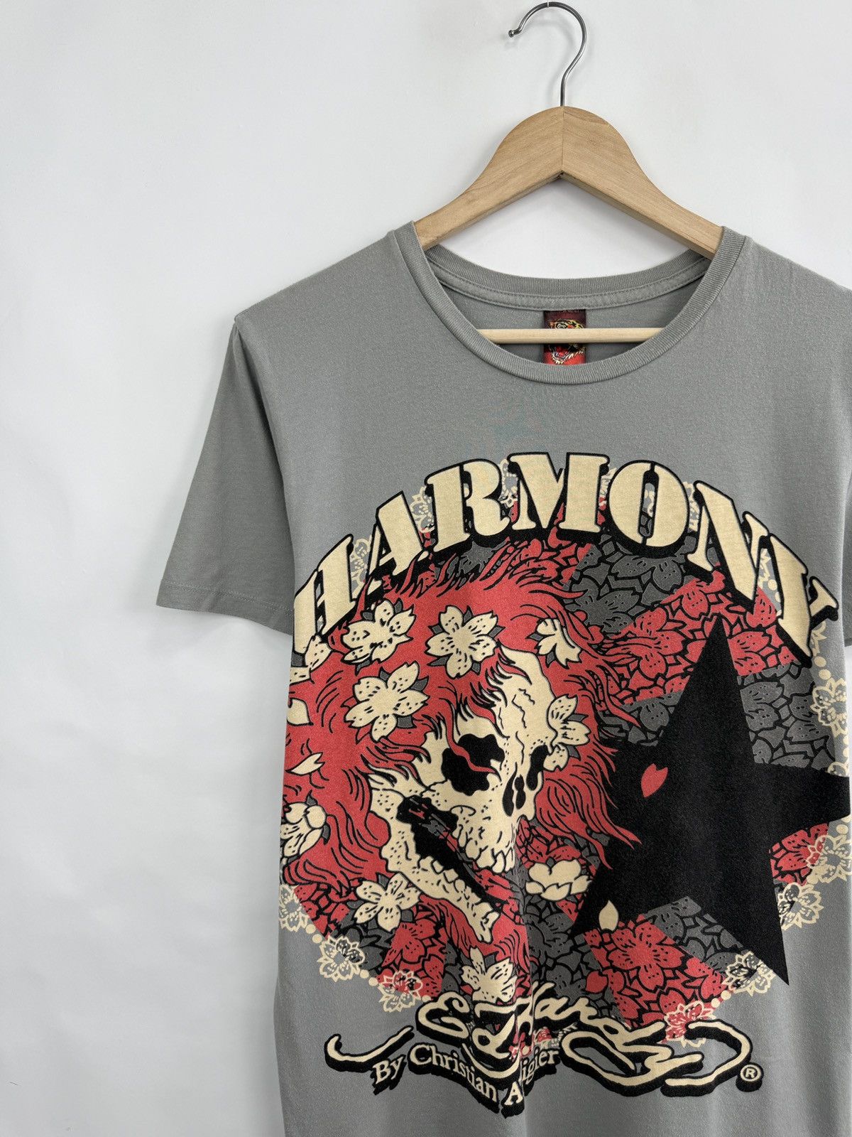 Ed Hardy 🇺🇸💀 Vintage ED Hardy Christian Audigier Harmony T-Shirt Retro Size US L / EU 52-54 / 3 - 2 Thumbnail