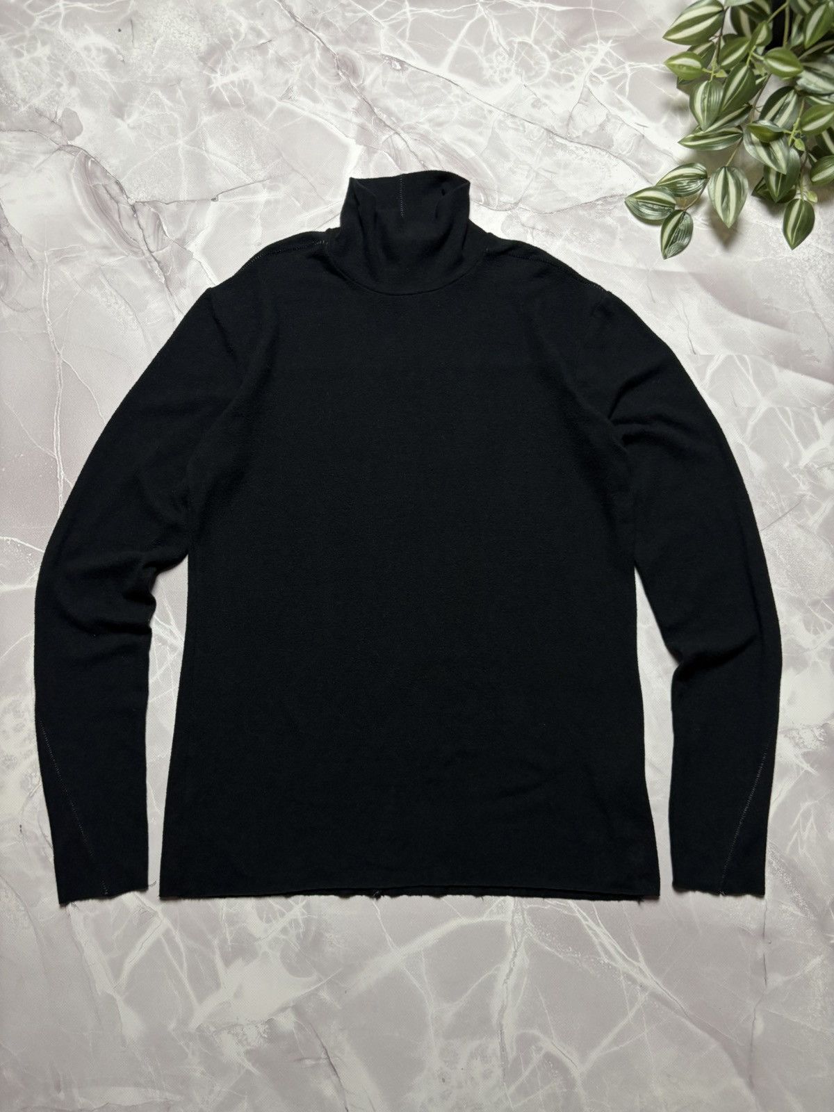 Thom Krom Thom/Krom High Collar Long Sleeve Viscose Stretch Darkwear M Size US M / EU 48-50 / 2 - 1 Thumbnail