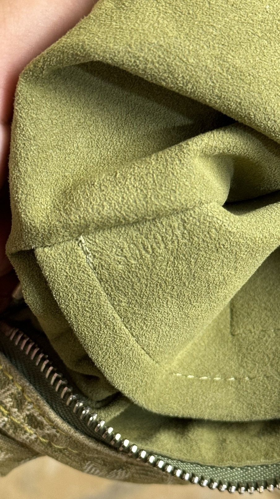 Louis Vuitton Louis Vuitton Denim Baggy Shoulder Handbag Green Size ONE SIZE - 3 Thumbnail