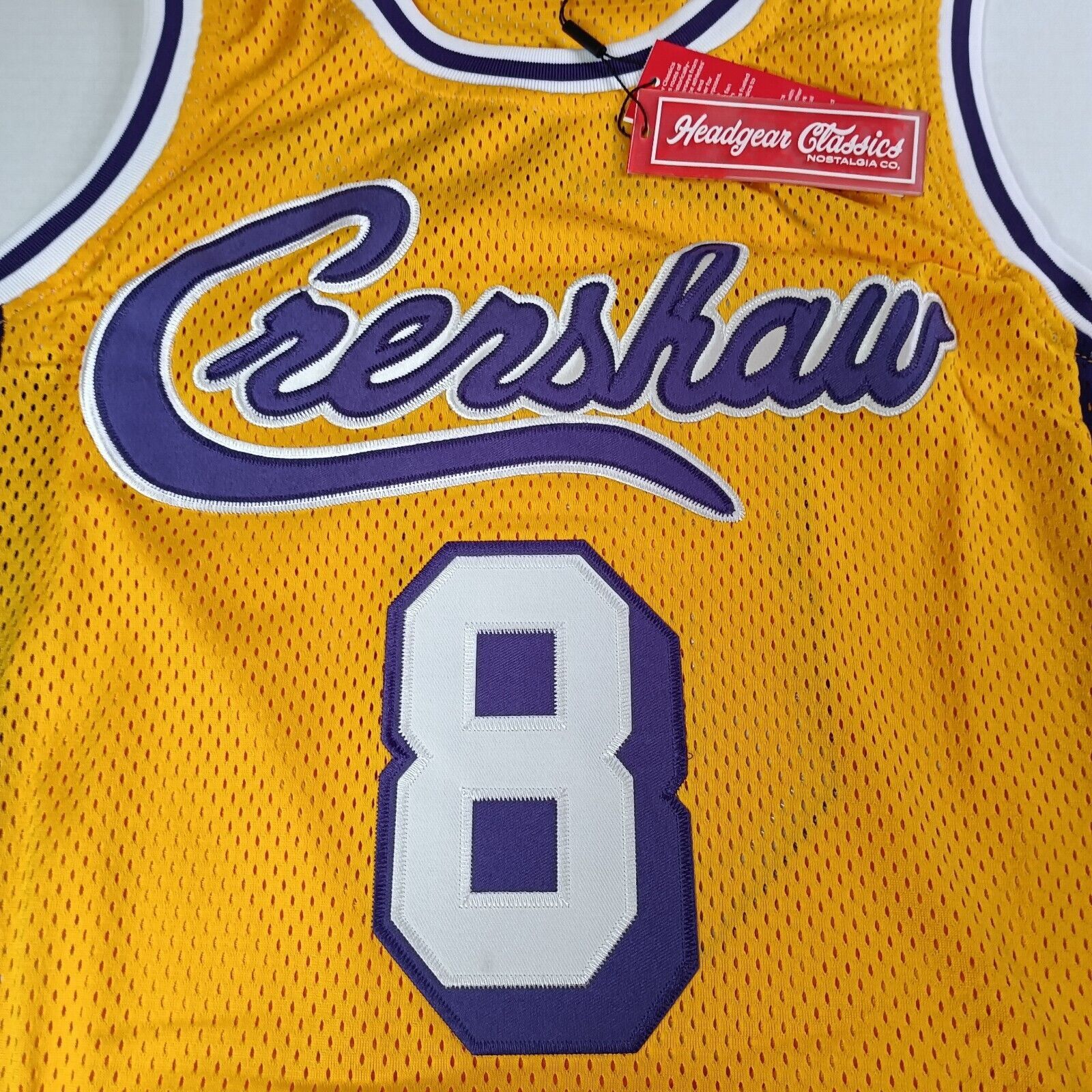 Other Kobe Bryant #8 Headgear Crenshaw Jersey Men's S Lakers Size US S / EU 44-46 / 1 - 2 Thumbnail