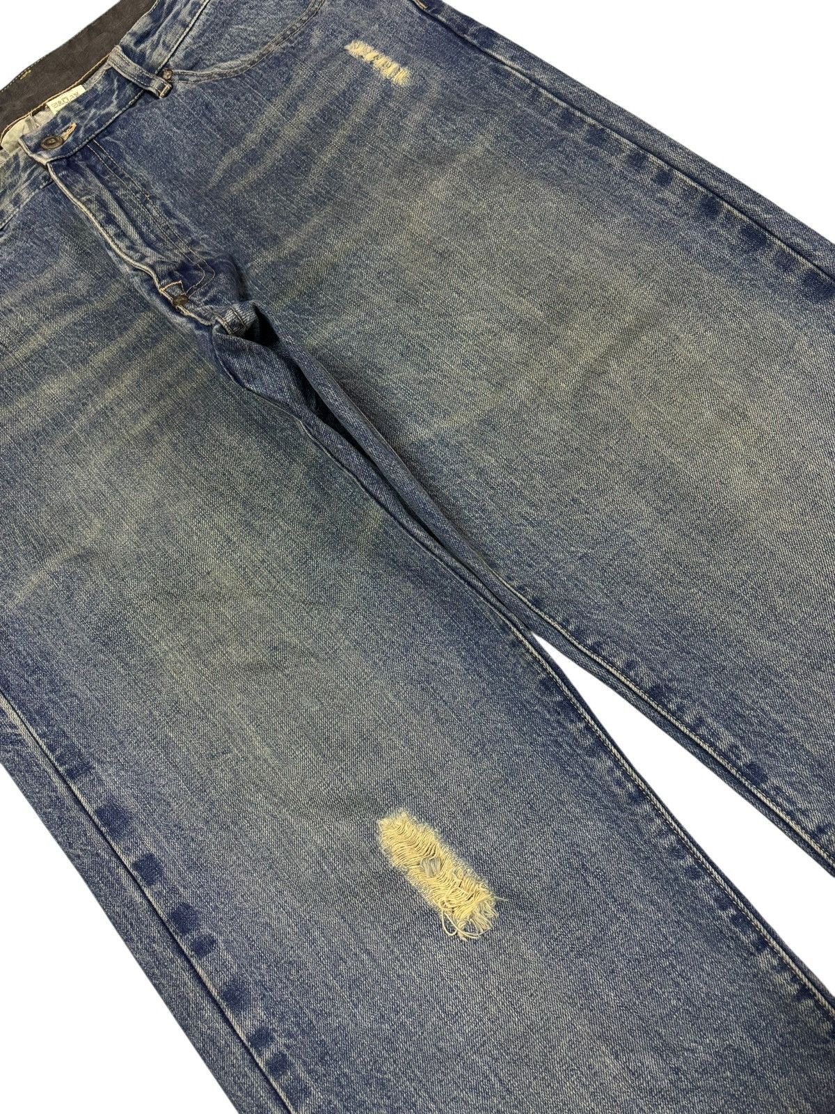 Fiberops Deadstock Fiberops by Tabo Kagaya Selvedge Distress Jeans Size US 36 / EU 52 - 5 Thumbnail