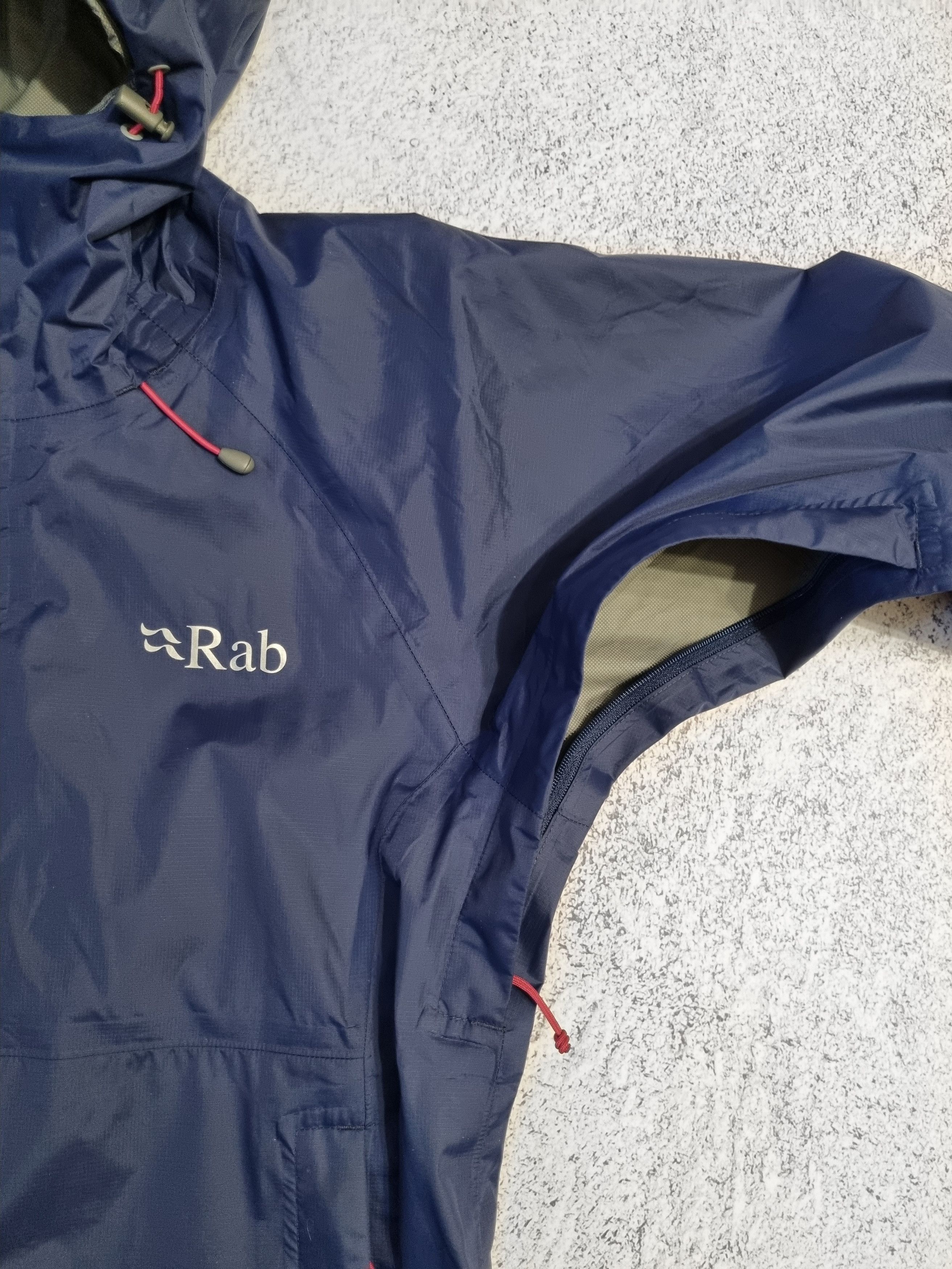 Patagonia × Rab Rab Downpour Lightweight Hooded Waterproof Rain Coat Jacket Size XS / US 0-2 / IT 36-38 - 6 Thumbnail