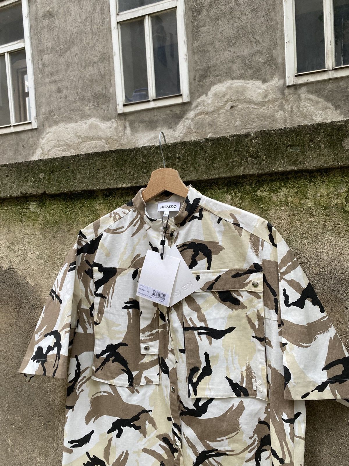 Kenzo Kenzo Camo Long Shirt Buttons Up New Size M / US 6-8 / IT 42-44 - 6 Thumbnail