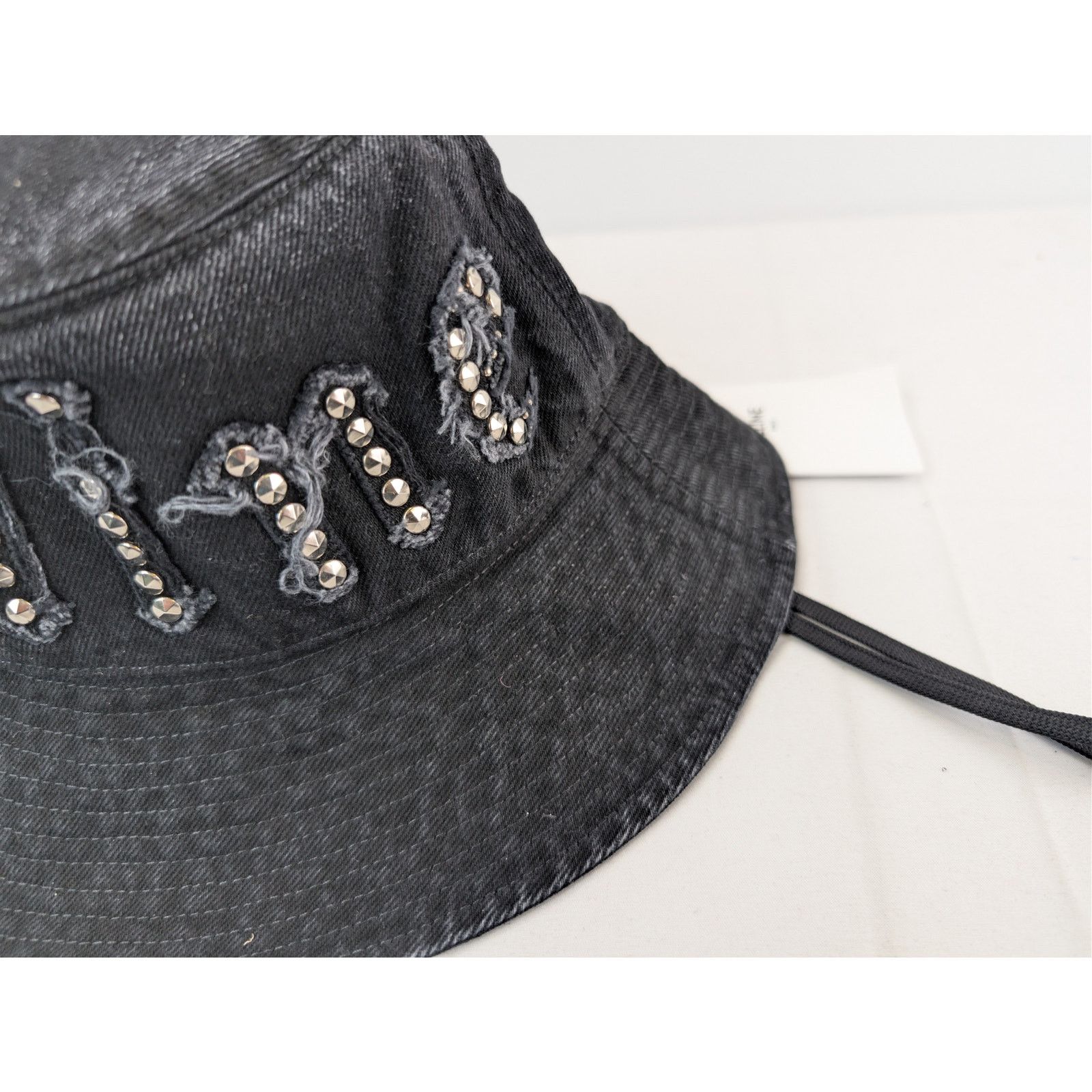 Celine o1rshd1 Size: M / Gothic Bucket Hat / Cap in Black Size ONE SIZE - 4 Thumbnail