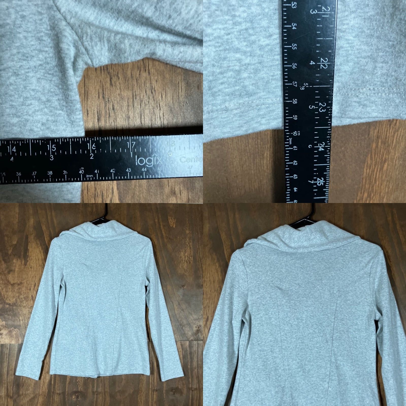 Banana Republic Banana Republic Jacket Womens Gray Moto Asymmetrical Zipper Stretch XSmall Size XS / US 0-2 / IT 36-38 - 8 Thumbnail