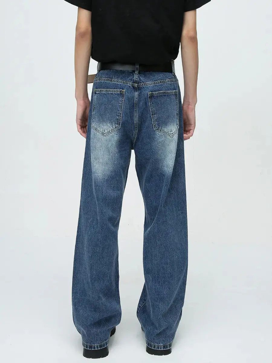 Japanese Brand Retro loose straight leg jeans Size US 32 / EU 48 - 2 Thumbnail