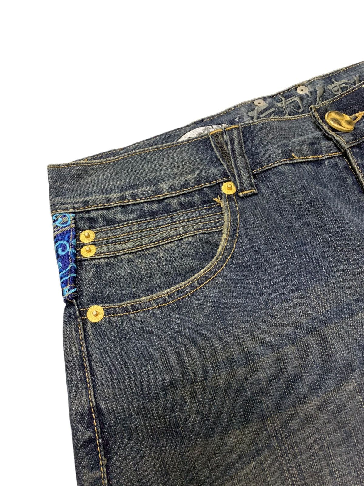 Japanese Brand × Kapital Osaka Big Train Japan Distressed Loose Crafted Jeans Size US 32 / EU 48 - 11 Thumbnail