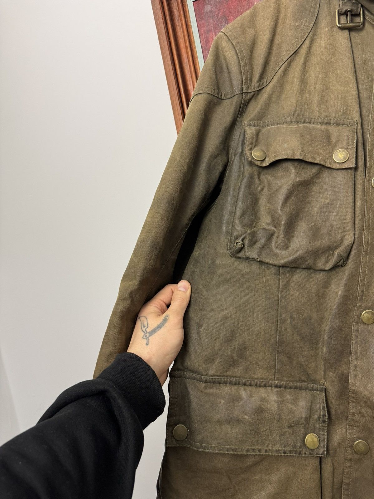 Belstaff Belstaff waxed jacket vintage casual distressed olive rare Size US M / EU 48-50 / 2 - 8 Thumbnail