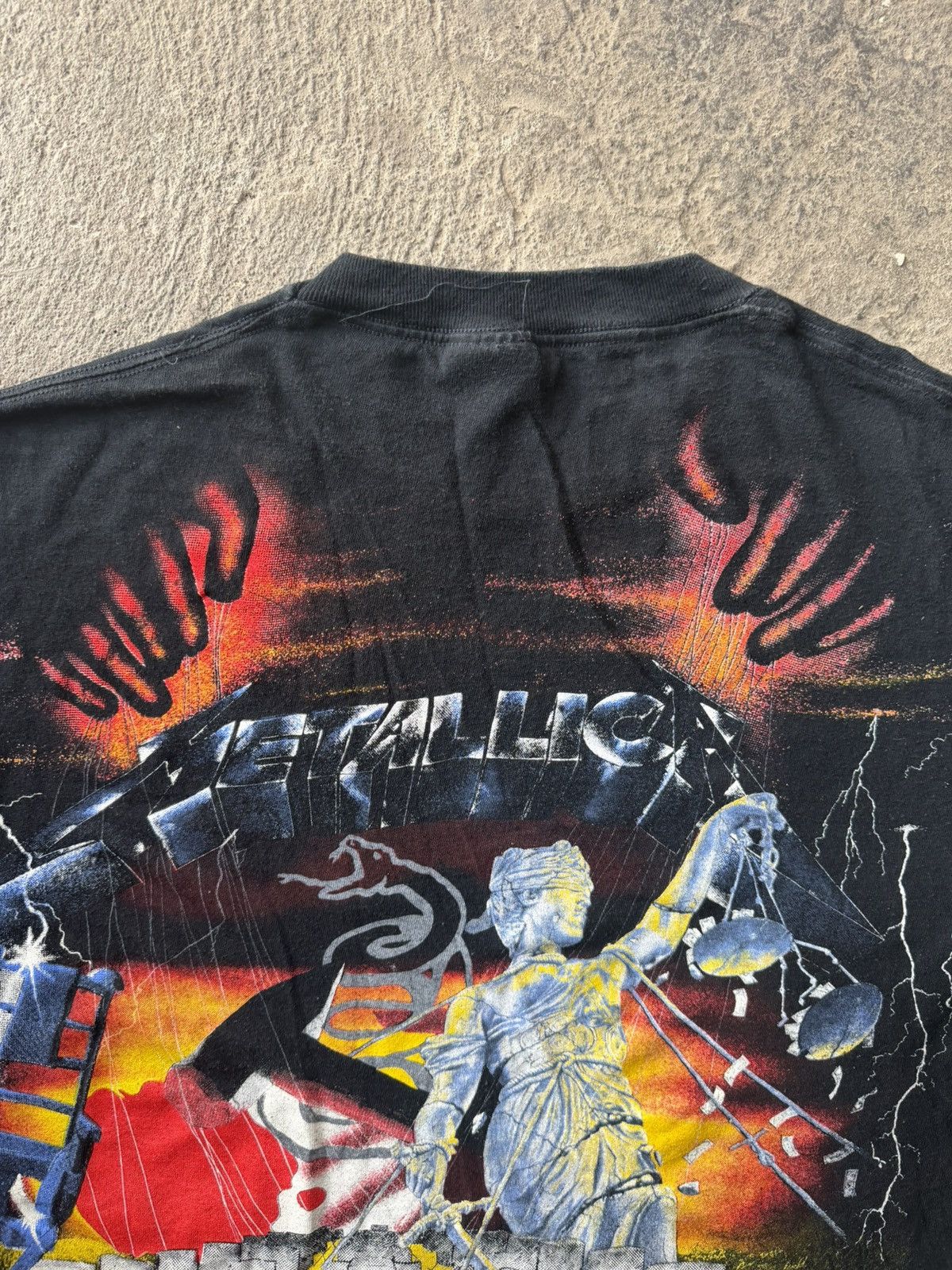Metallica Vintage 1991 Metallica All Over Print Tee | Size XL Size US L / EU 52-54 / 3 - 5 Thumbnail