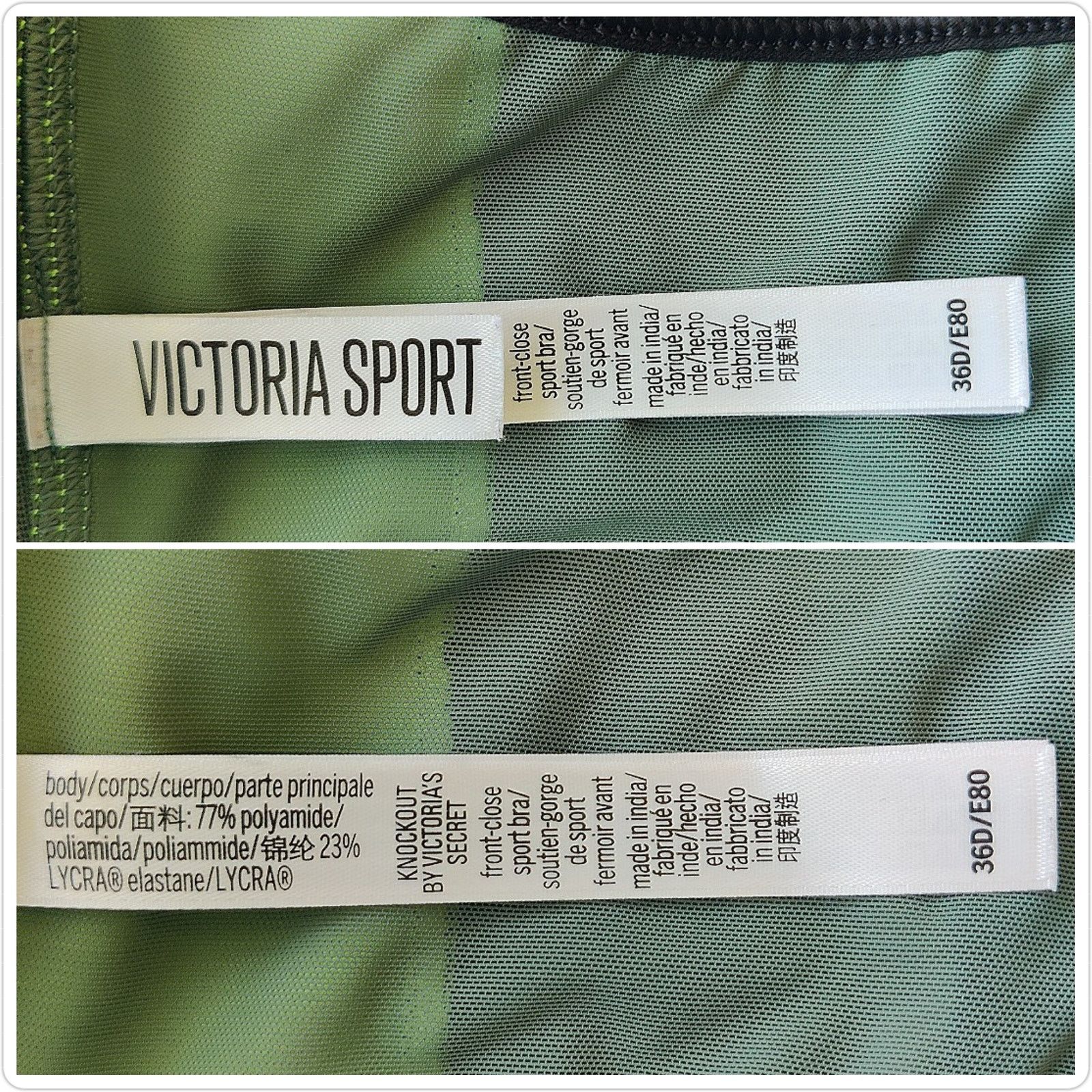 Victoria's Secret Knockout colorblock front closure sports bra 36D Size ONE SIZE - 9 Thumbnail