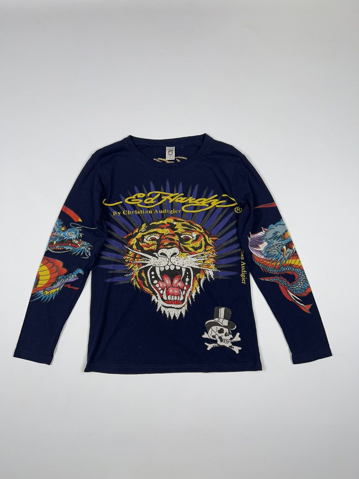 Ed Hardy Christian Audigier Tattoo Overprinted Longsleeve