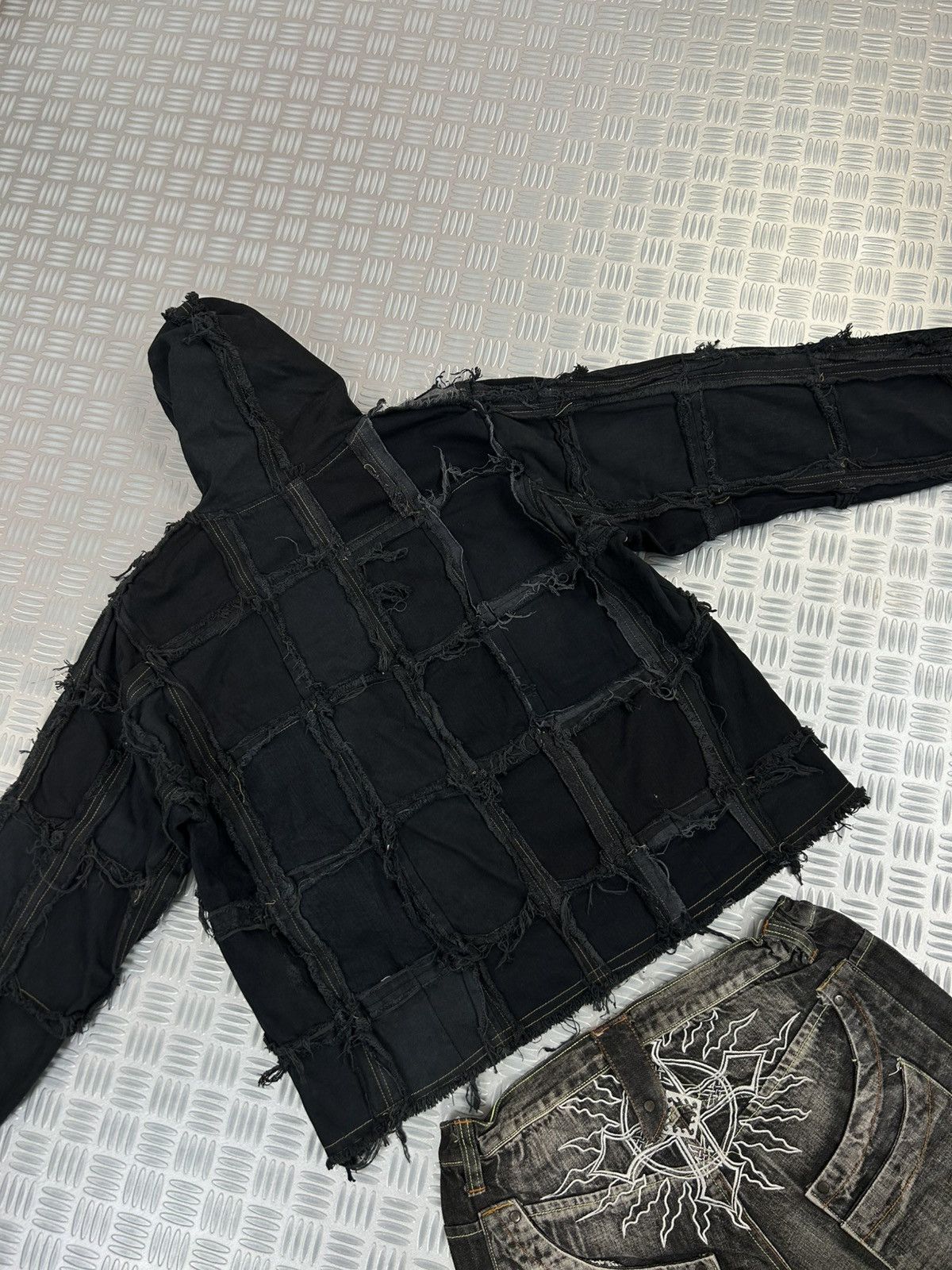 Designer Bomber custom jacket handmade pachwork rare y2k punk opium Size US L / EU 52-54 / 3 - 5 Thumbnail