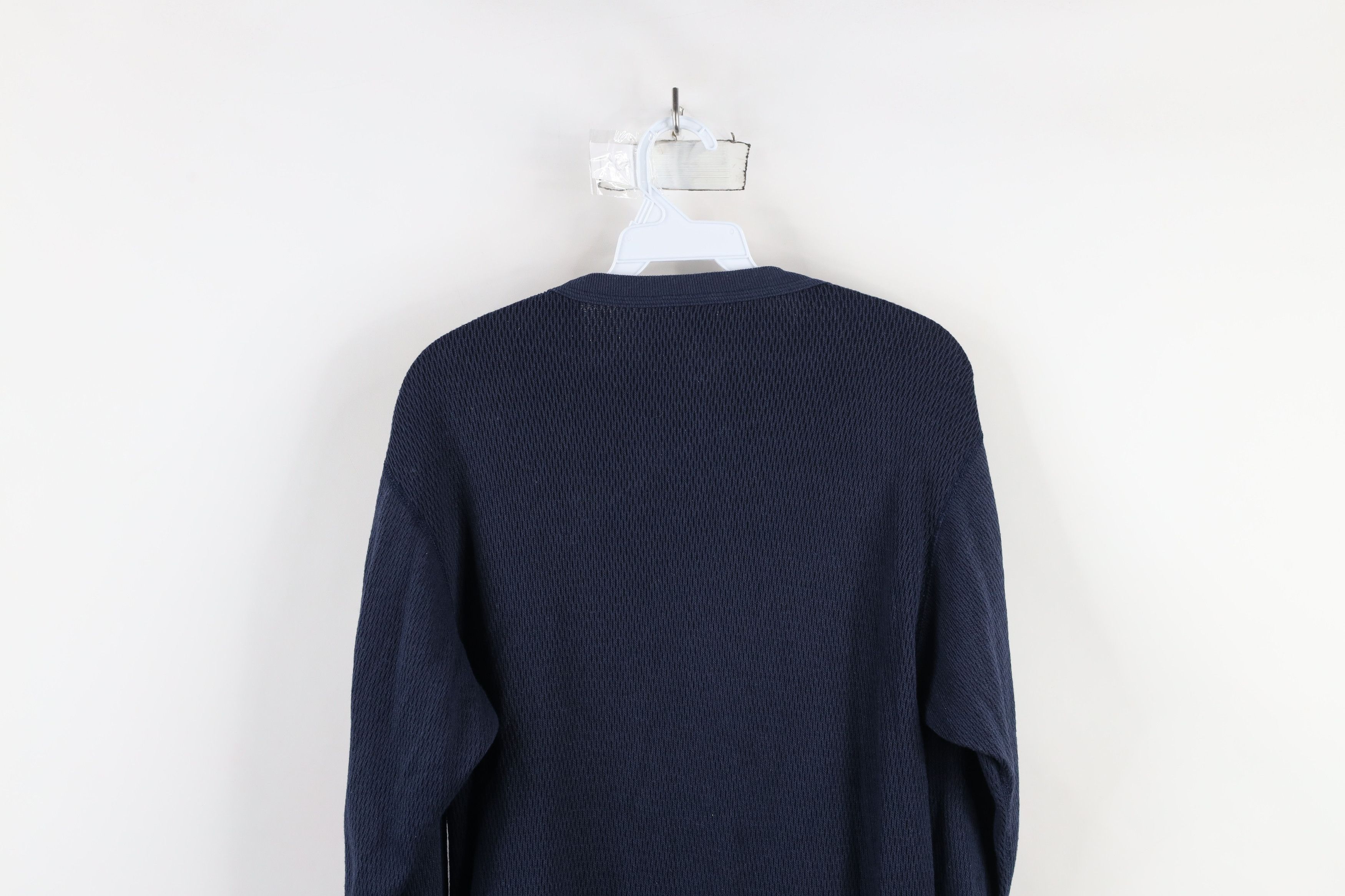 Vintage Vintage 90s Streetwear Waffle Knit Long Sleeve T-Shirt Size US XXL / EU 58 / 5 - 8 Thumbnail