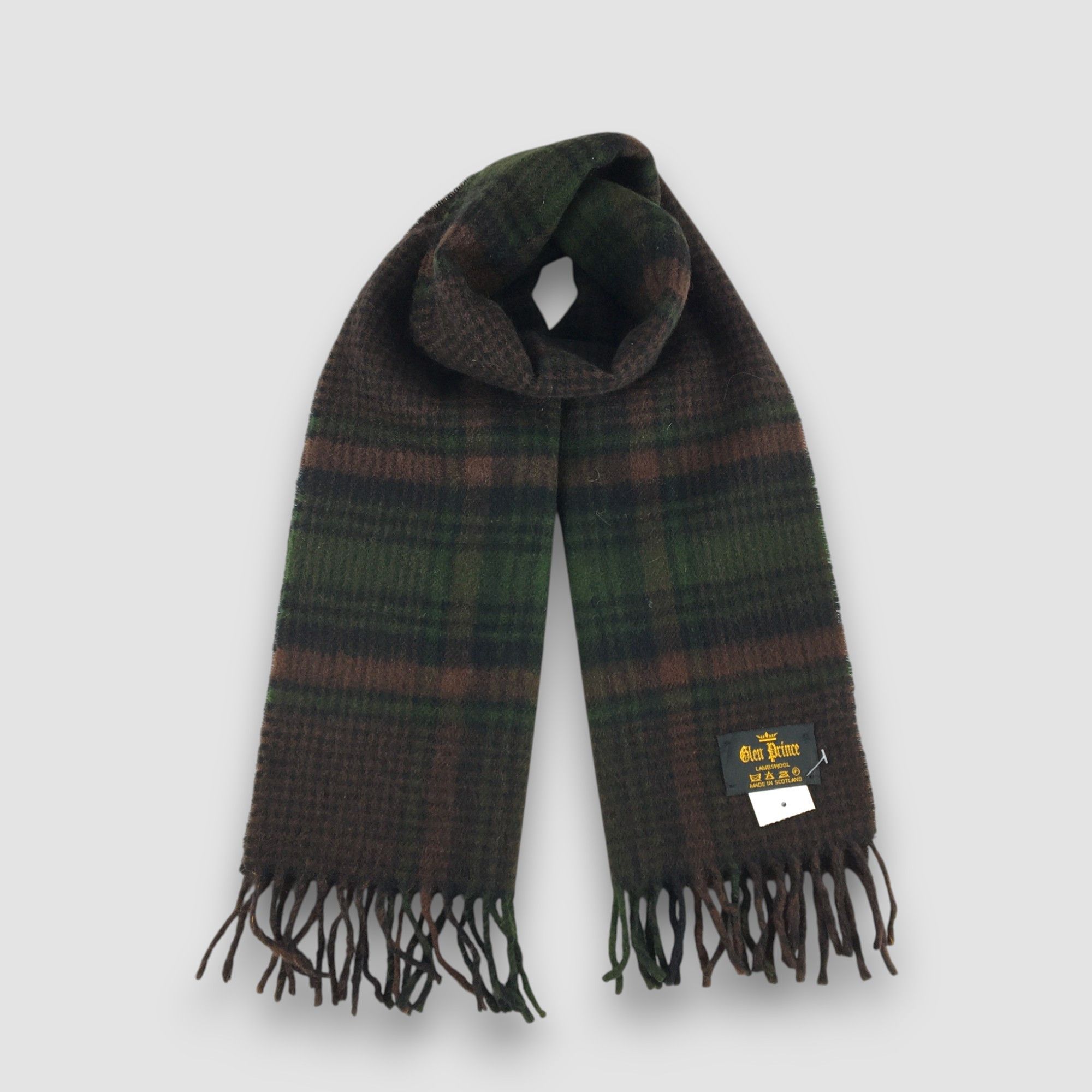 Vintage Vintage Glen Prince Scarf Muffler Wool Cashmere Scarves Size ONE SIZE - 1 Thumbnail
