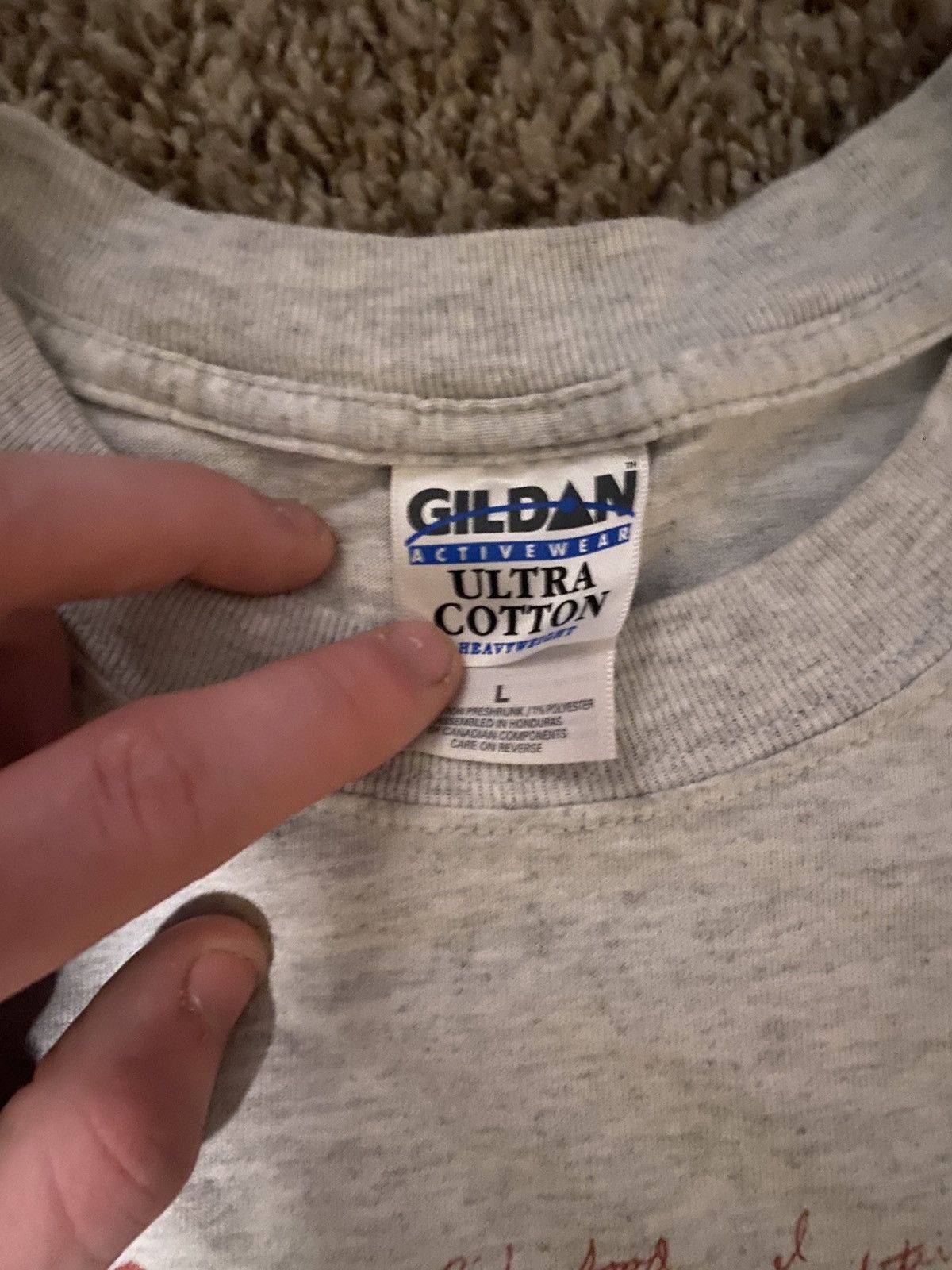 Gildan × Vintage Y2K 2002 College Tee Size US L / EU 52-54 / 3 - 4 Thumbnail