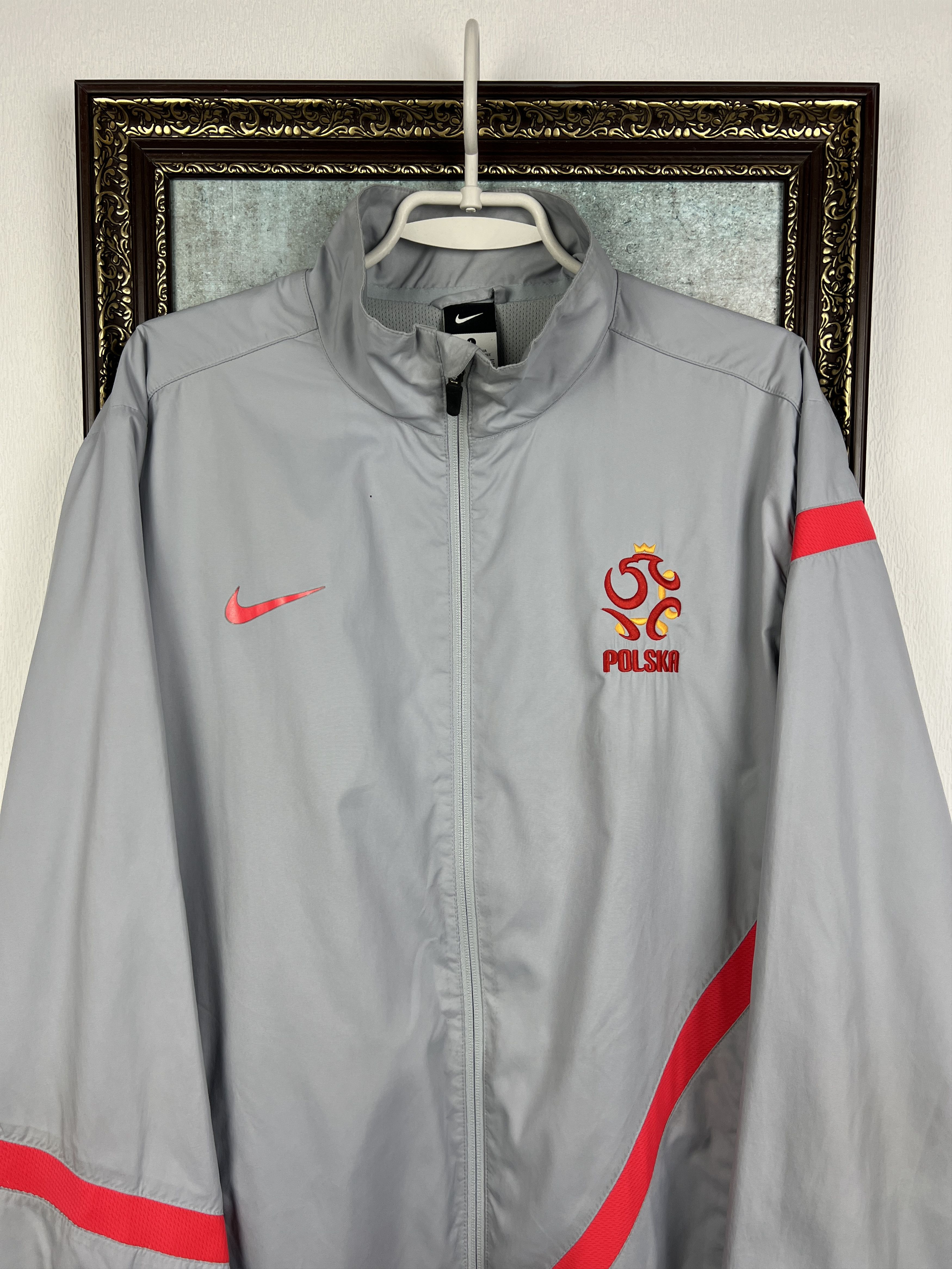 Nike Vintage Poland Football Jacket Soccer Track Top Zip Rare Size US L / EU 52-54 / 3 - 2 Thumbnail