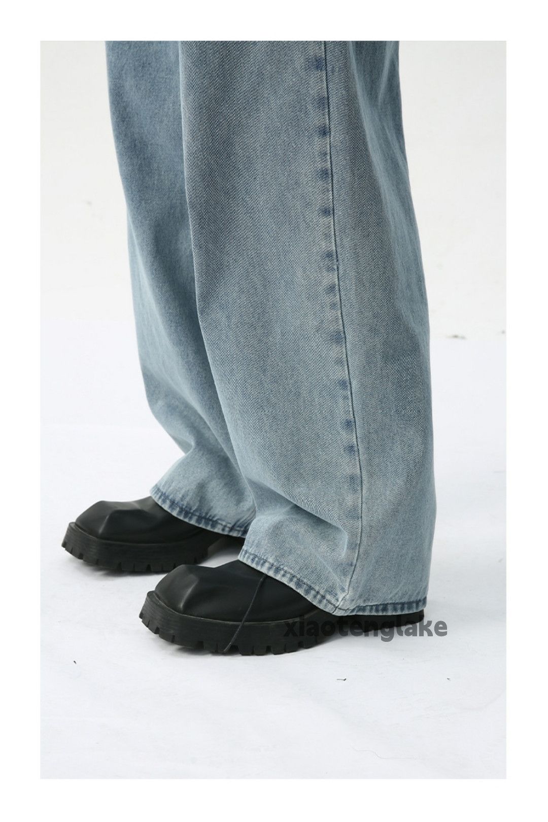 Jean × Vintage washed faded loose baggy skate hiphop yuppie jeans Size US 30 / EU 46 - 4 Thumbnail