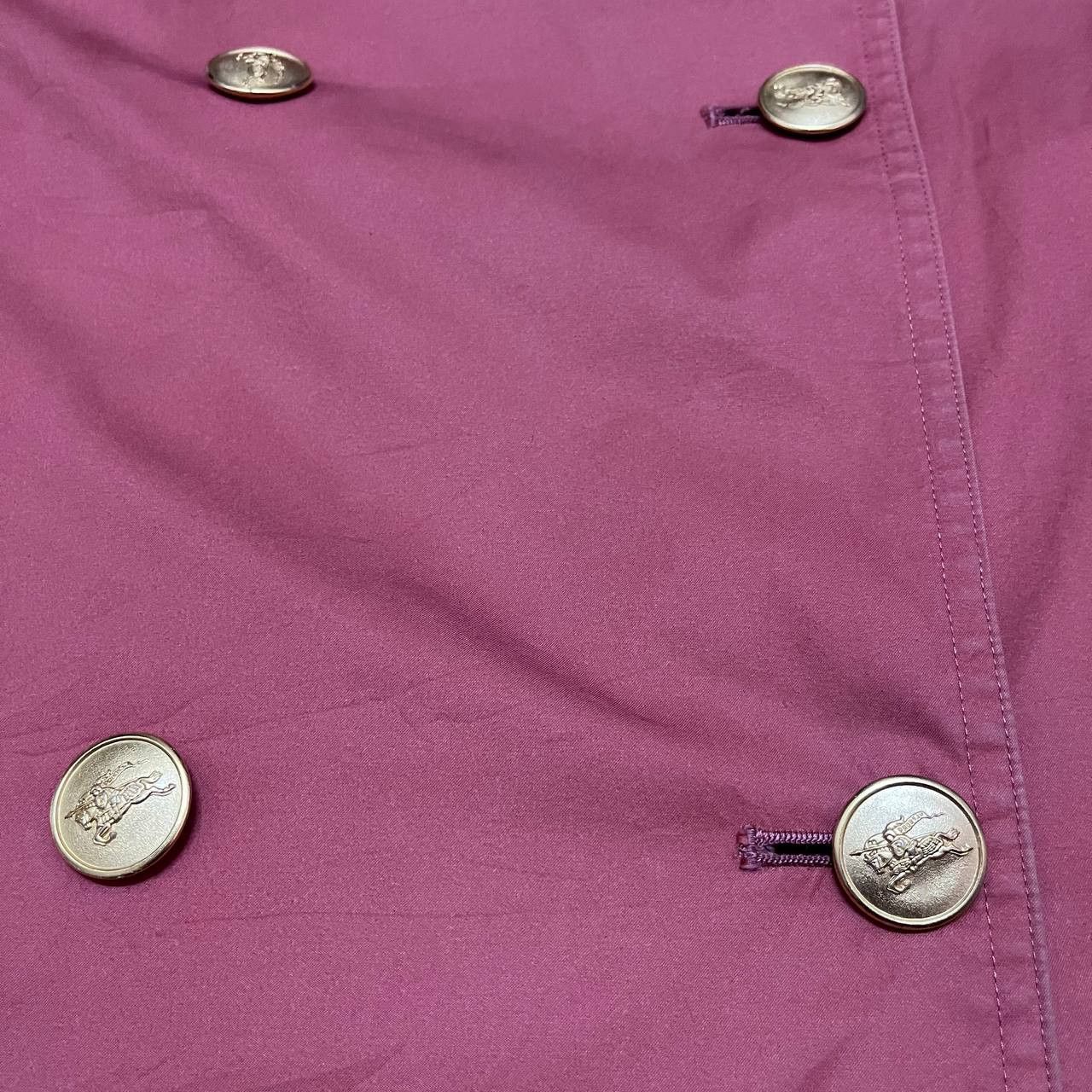 Burberry Vtg 90's Burberry Trench Coat Gold Button Double Breasted Size US M / EU 48-50 / 2 - 8 Thumbnail