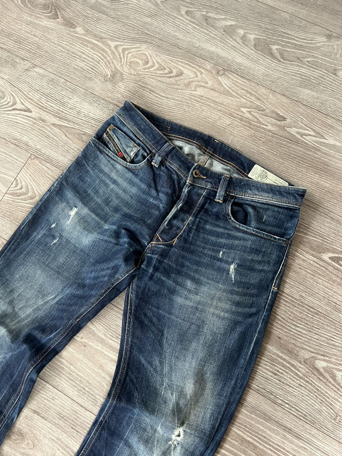 Diesel ‼️Vintage Diesel Industry Distressed Denim Selvage Jeans‼️ Size US 33 - 8 Thumbnail