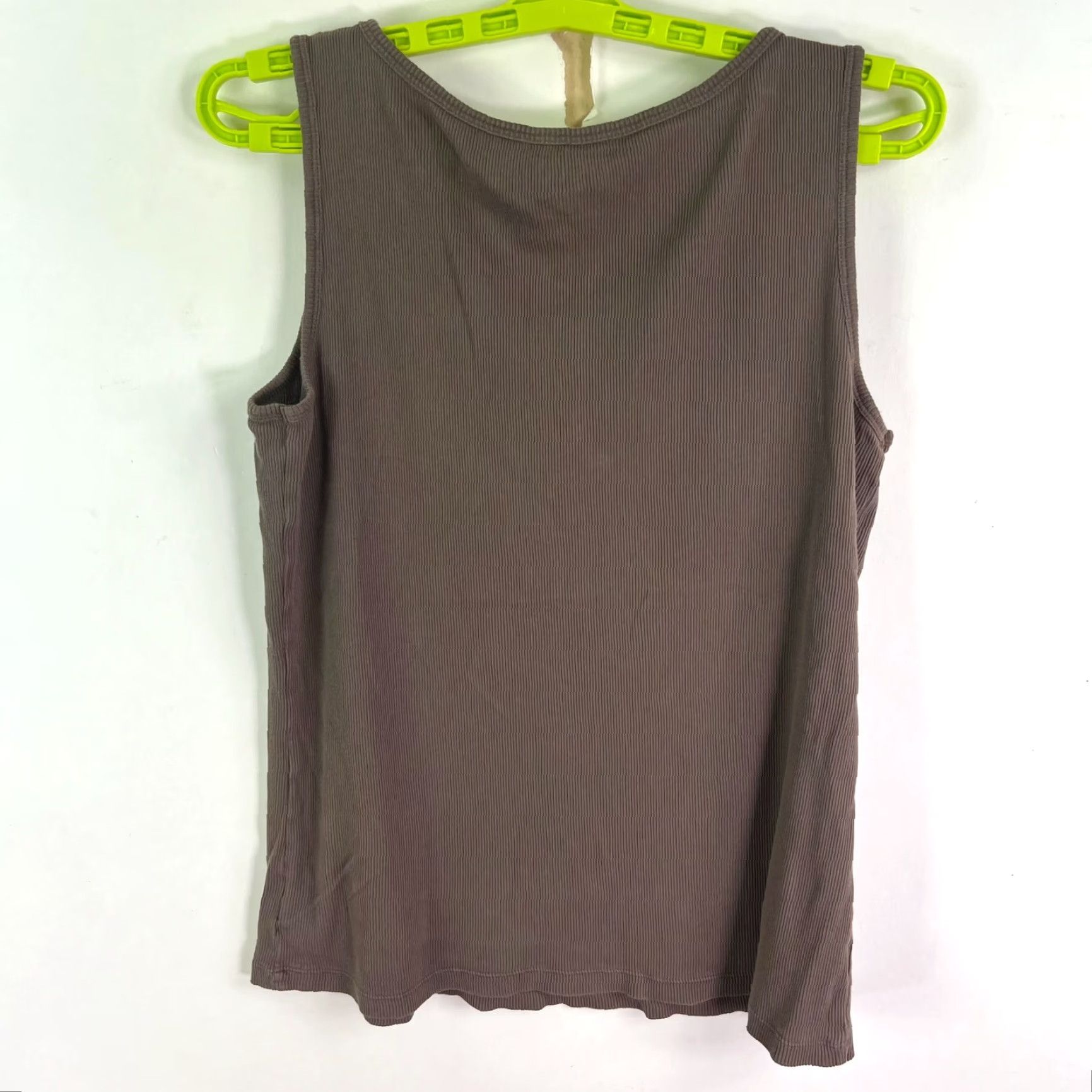 Vintage VINTAGE St. John's Bay Tank Top Women XL Brown Sleeveless Cotton Casual Summer Size XL / US 12-14 / IT 48-50 - 4 Thumbnail