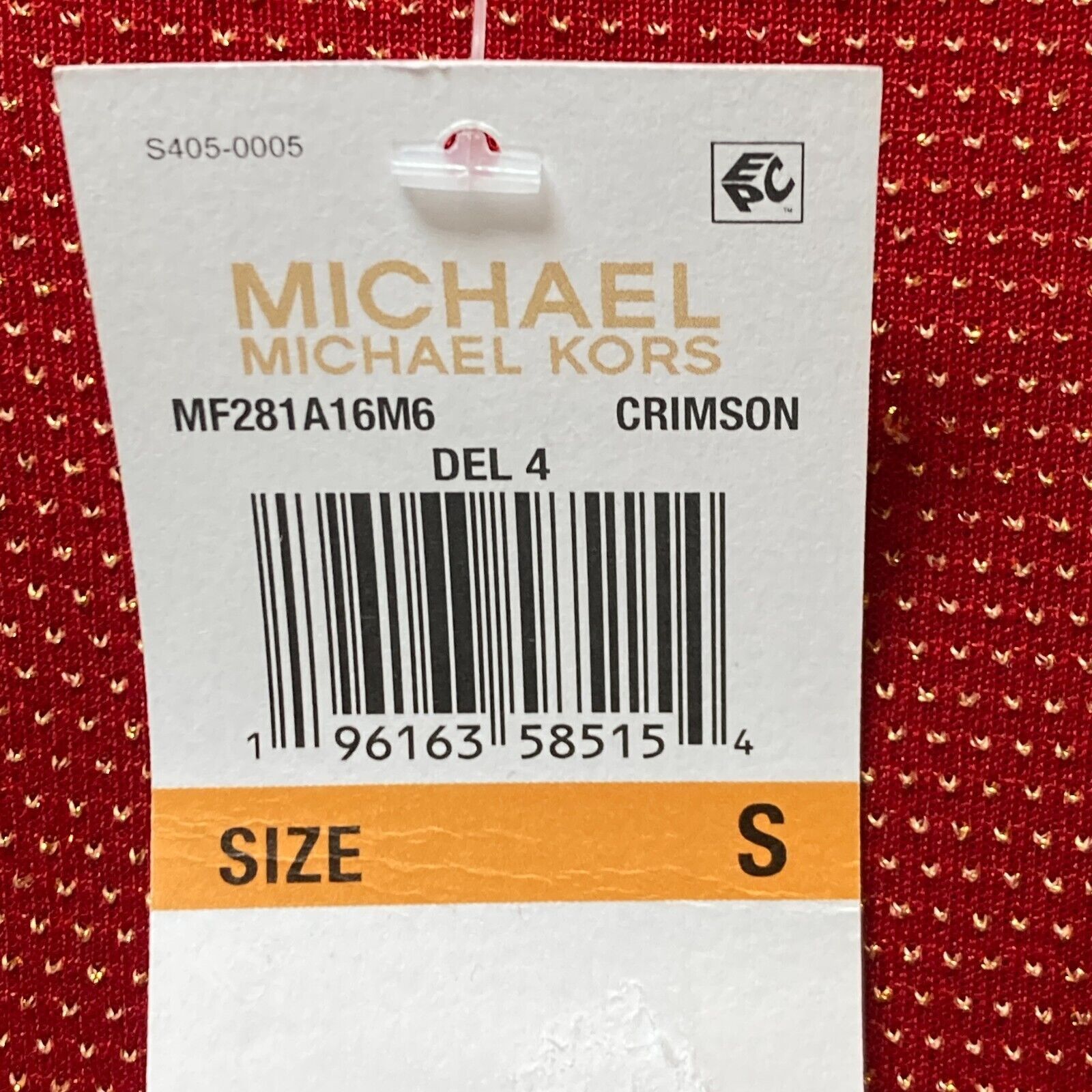 Michael Kors Michael Kors Women's Red Metallic D-Ring Tie T-Shirt Dress S Size S / US 4 / IT 40 - 12 Thumbnail