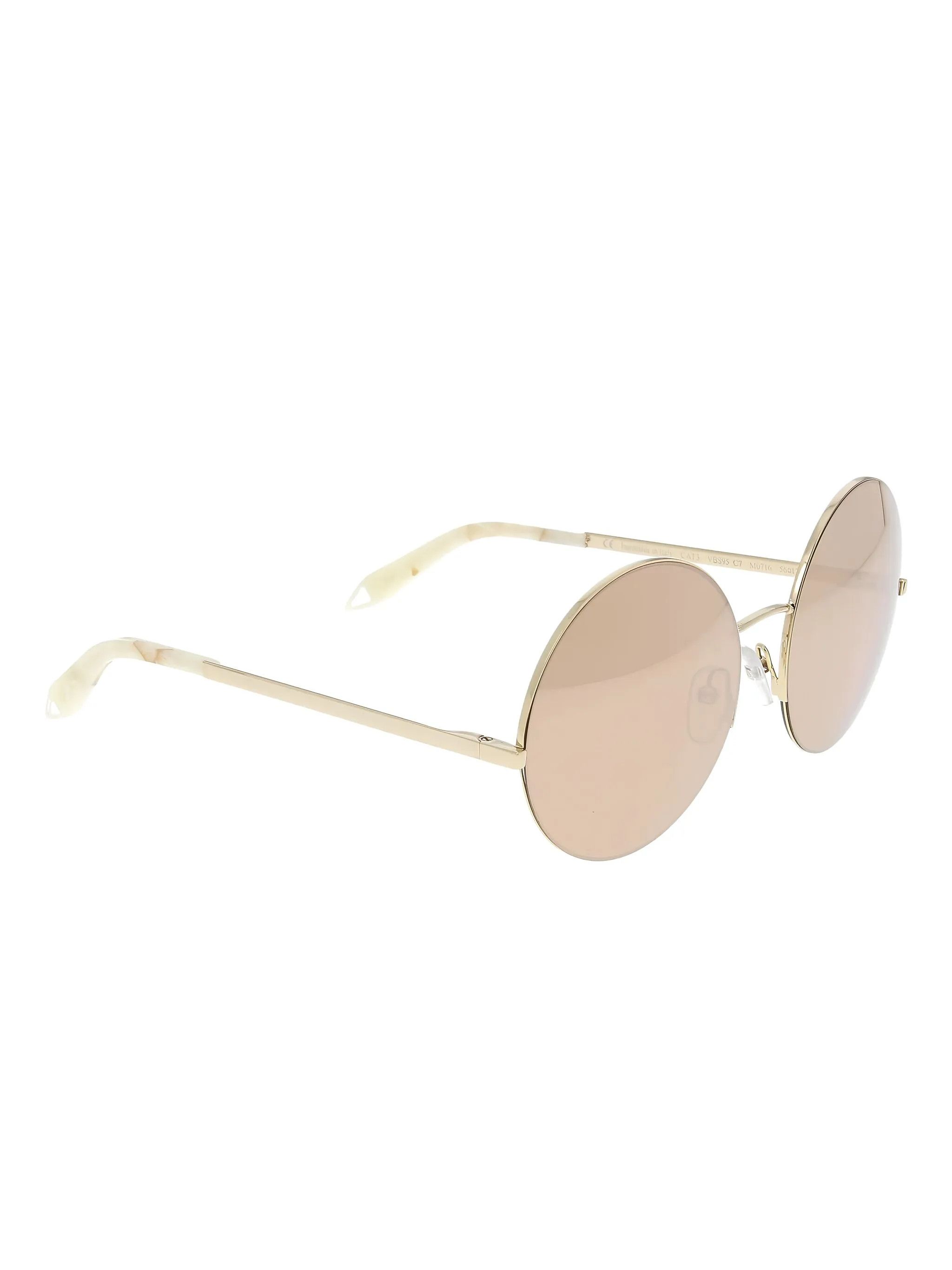 Victoria Beckham Victoria Beckham Supra Round Sunglasses Rose Gold Size ONE SIZE - 4 Thumbnail