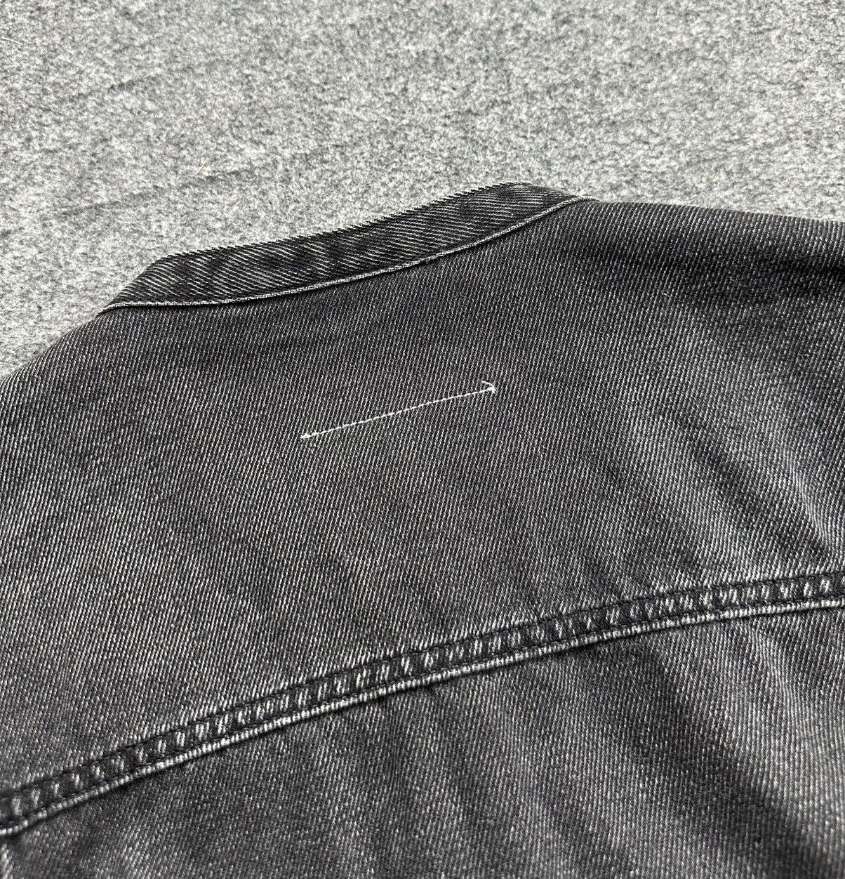 Maison Margiela Maison Margiela - MM6 Collarless Denim Jacket - Washed Black Size US M / EU 48-50 / 2 - 6 Thumbnail