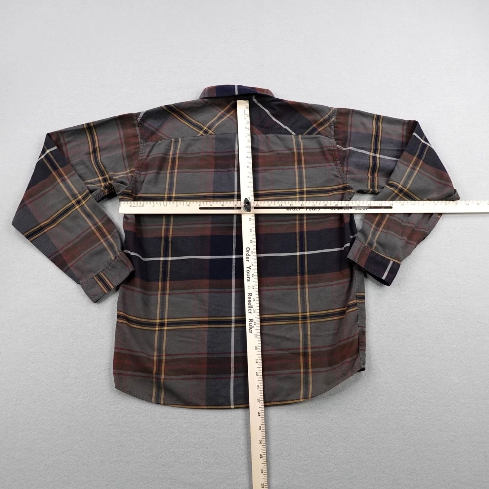 Patagonia Patagonia Mens Medium Brown Gray Plaid Flannel Button Up Organic Cotton Shirt Size US M / EU 48-50 / 2 - 4 Thumbnail