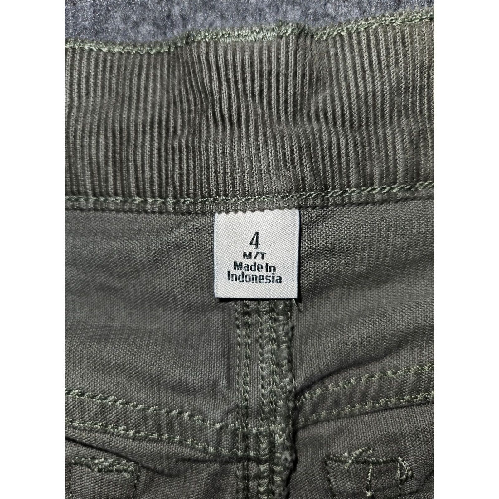 Vintage L.L.Bean Pants Womens 4 Tall Green BeanFlex Straight Leg Favorite Fit Corduroy Size 27" / US 4 / IT 40 - 2 Thumbnail