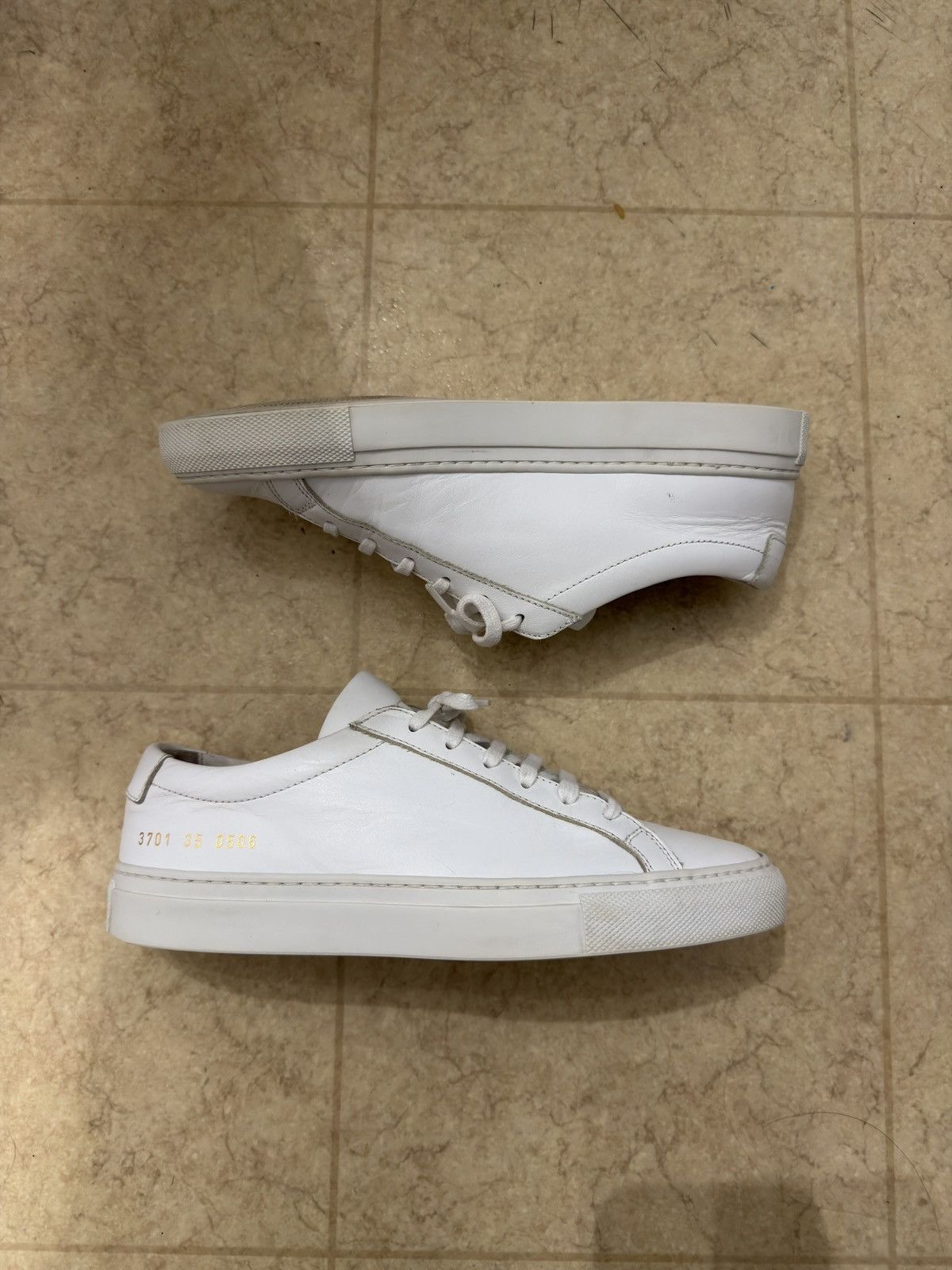 Common Projects Common Projects Achilles Low White Womens Sneakers Size 35 Size US 5 / IT 35 - 1 Thumbnail