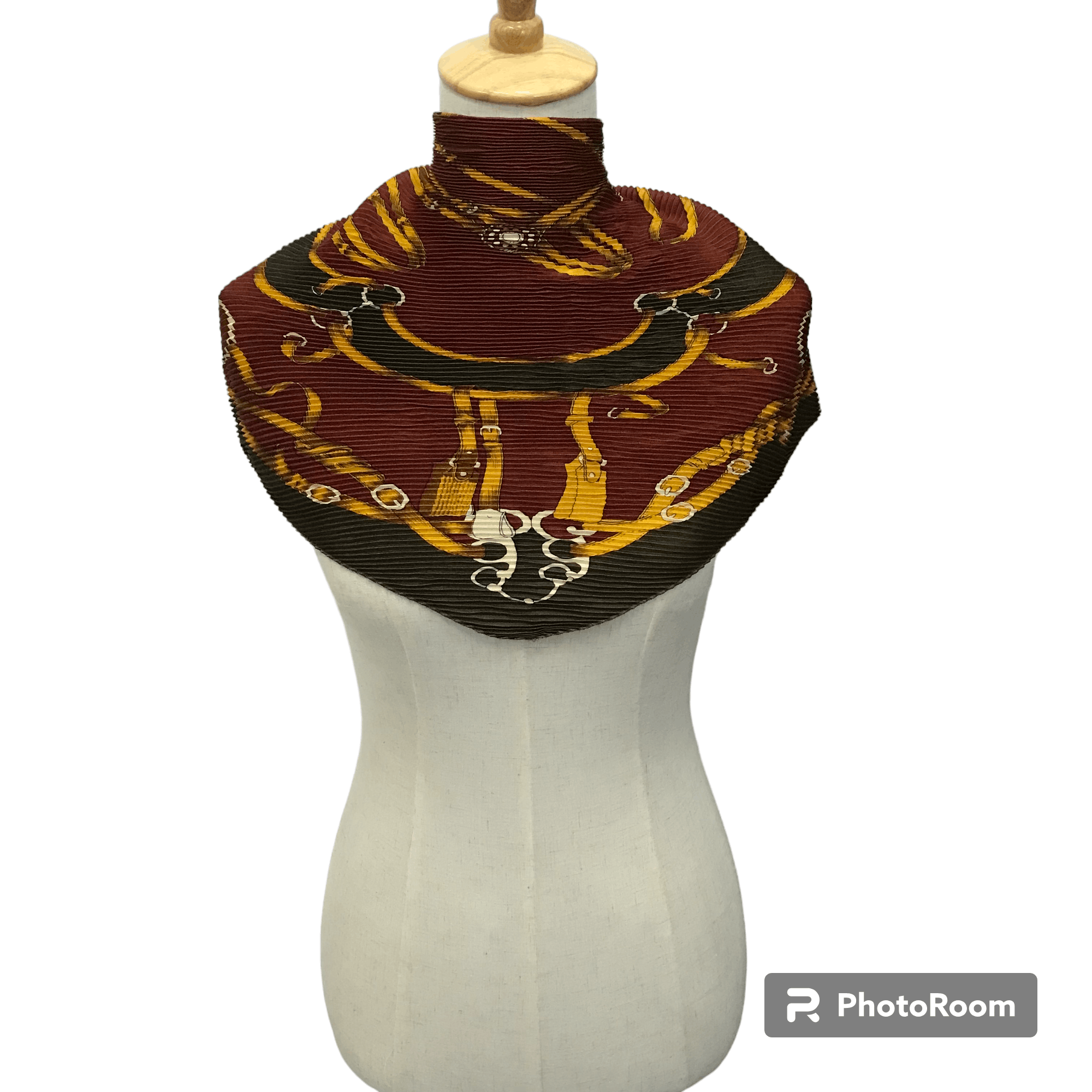 Luxury Design Pleated Scarf M182