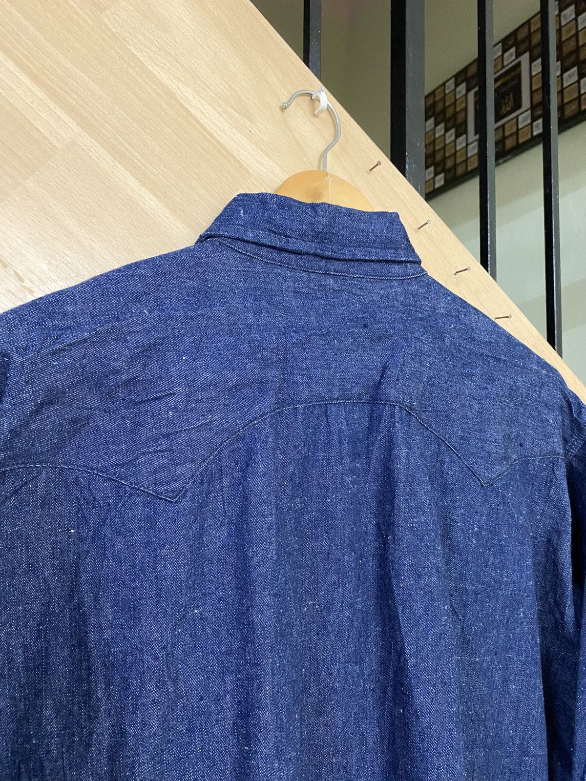 Kaptain Sunshine Western Denim Shirt Size US XL / EU 56 / 4 - 13 Thumbnail