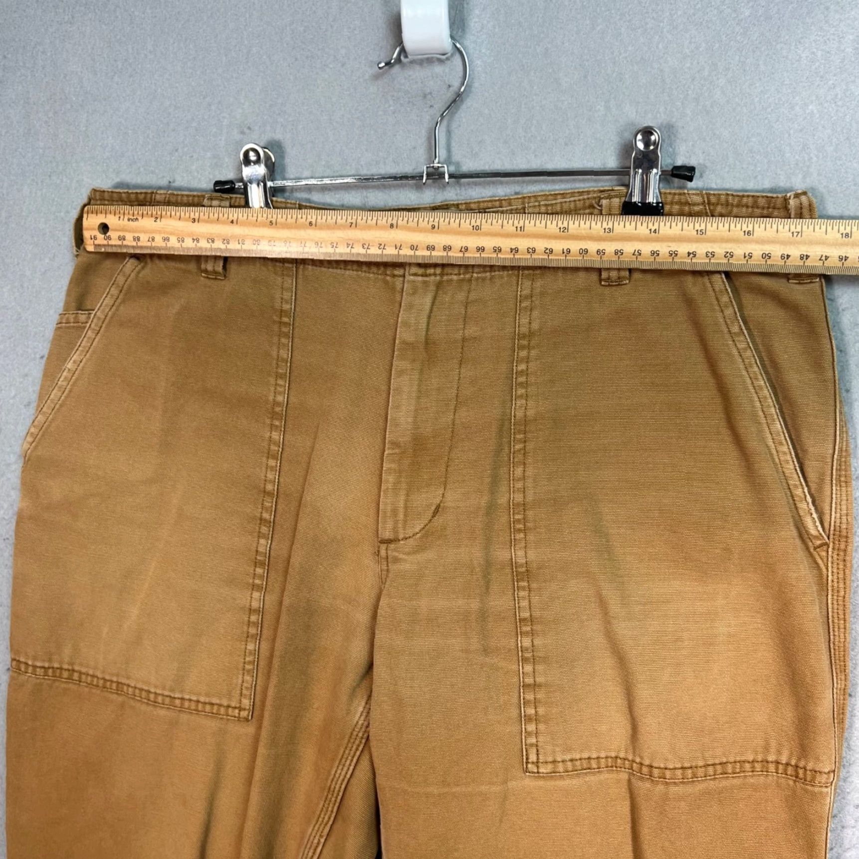 Only NY Only NY Khaki Canvas Utility Workwear Pants Relaxed Mens Size 34 Size US 34 / EU 50 - 5 Thumbnail