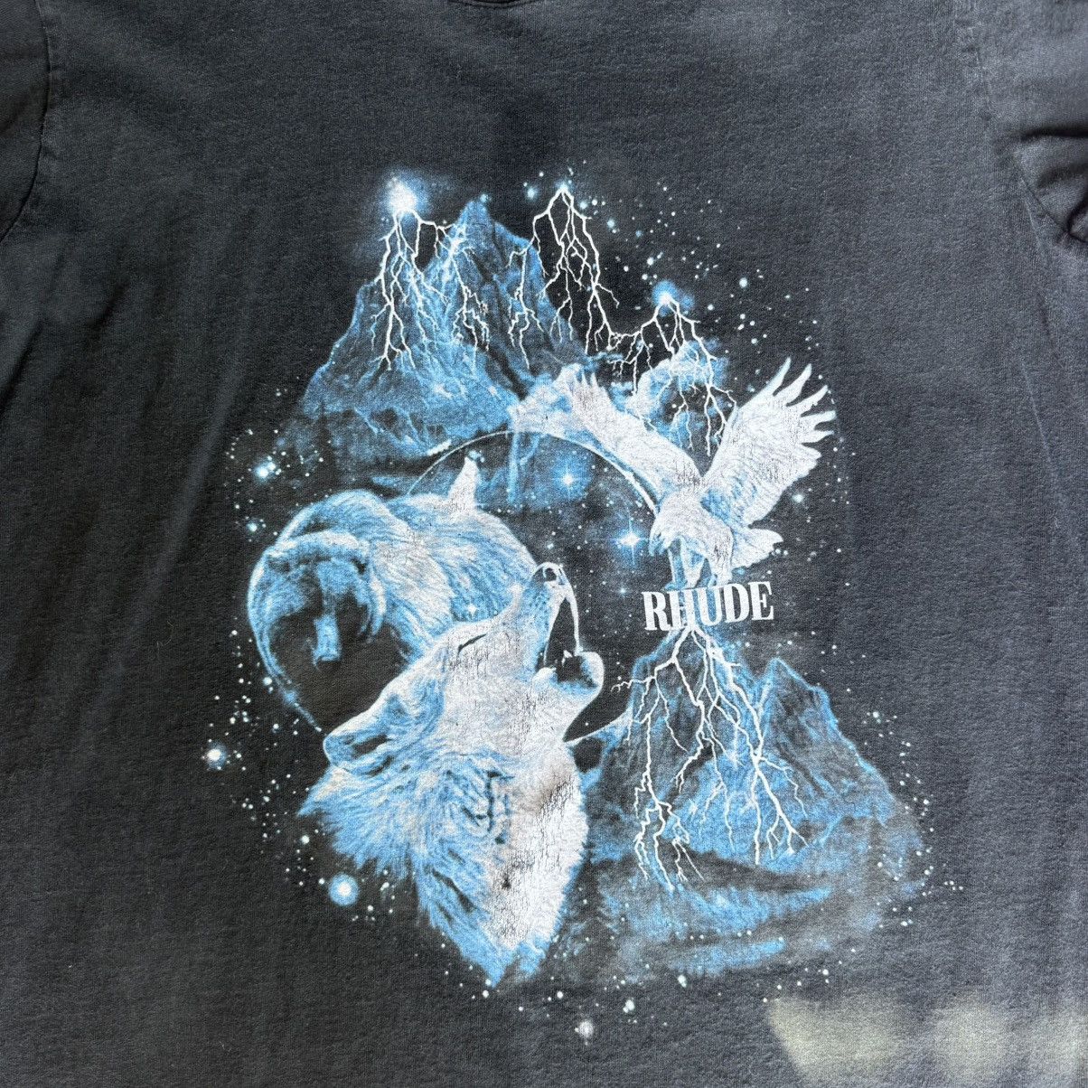 Rhude Rhude Lone Wolf Moon T-shirt Size US M / EU 48-50 / 2 - 2 Thumbnail