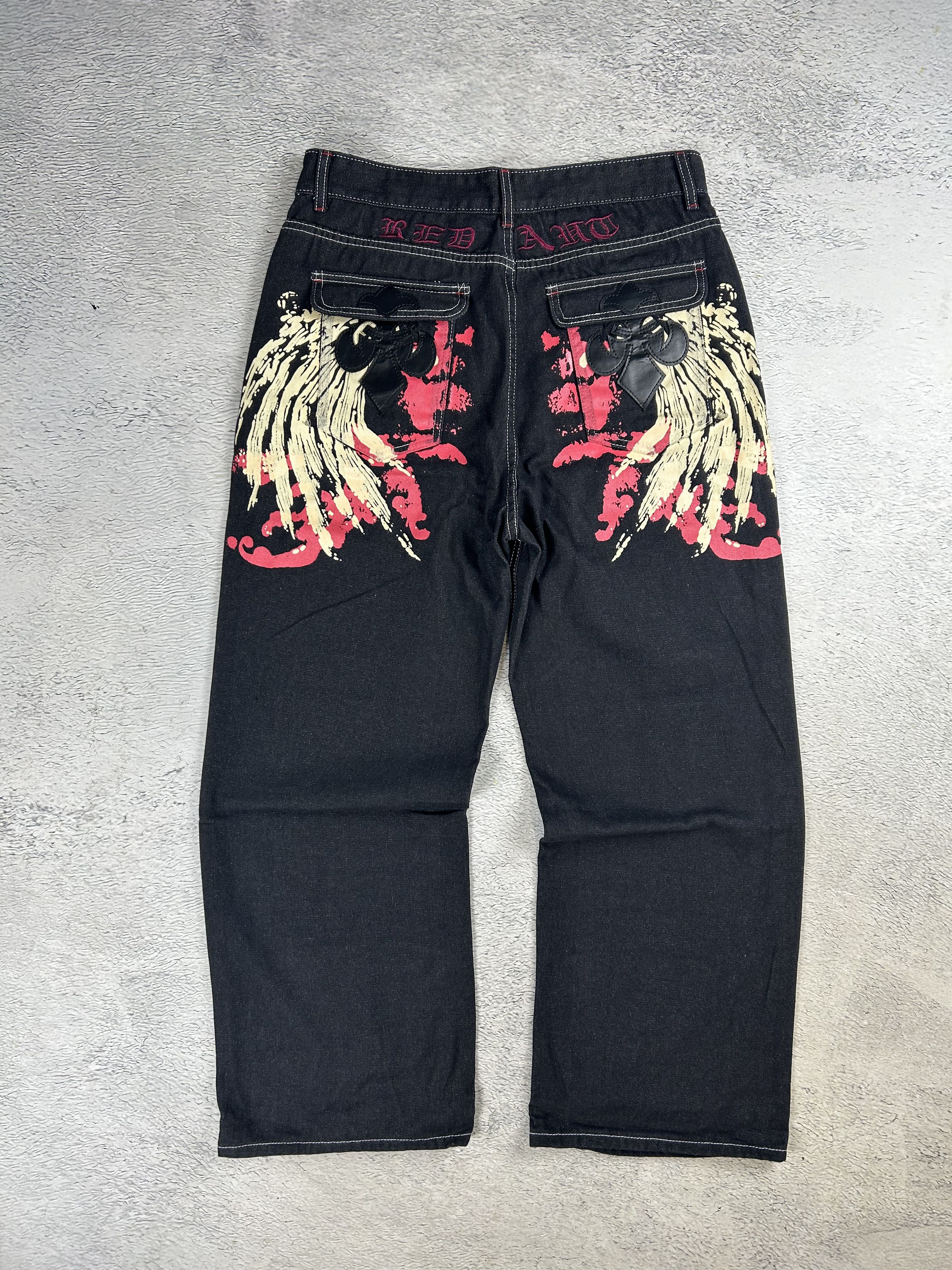 Japanese Brand Crazy Streetwear Jeans Baggy Big Logo Sk8 Light Size US 34 / EU 50 - 4 Thumbnail