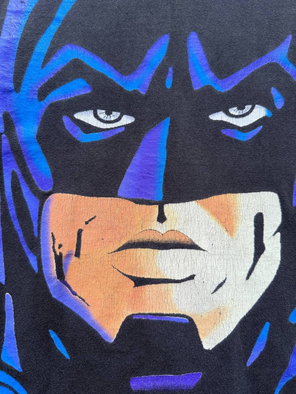 Vintage Very Rare Vintage 90s Batman Big Head Tshirt Size US L / EU 52-54 / 3 - 3 Thumbnail