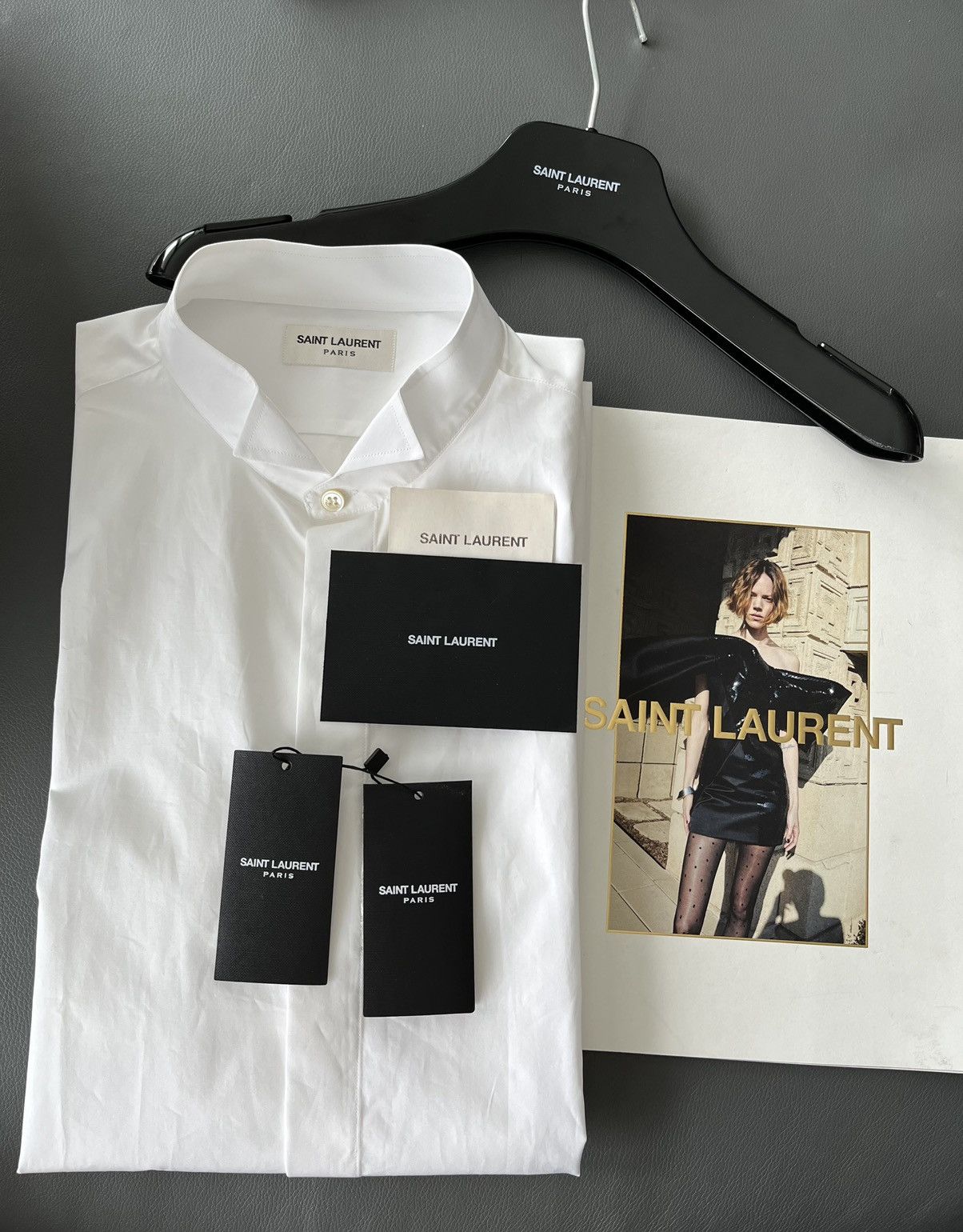 Hedi Slimane × Saint Laurent Paris × Yves Saint Laurent Extremely Rare Brand New Hedi Slimane 2015 Tuxedo Shirt Size US M / EU 48-50 / 2 - 2 Thumbnail