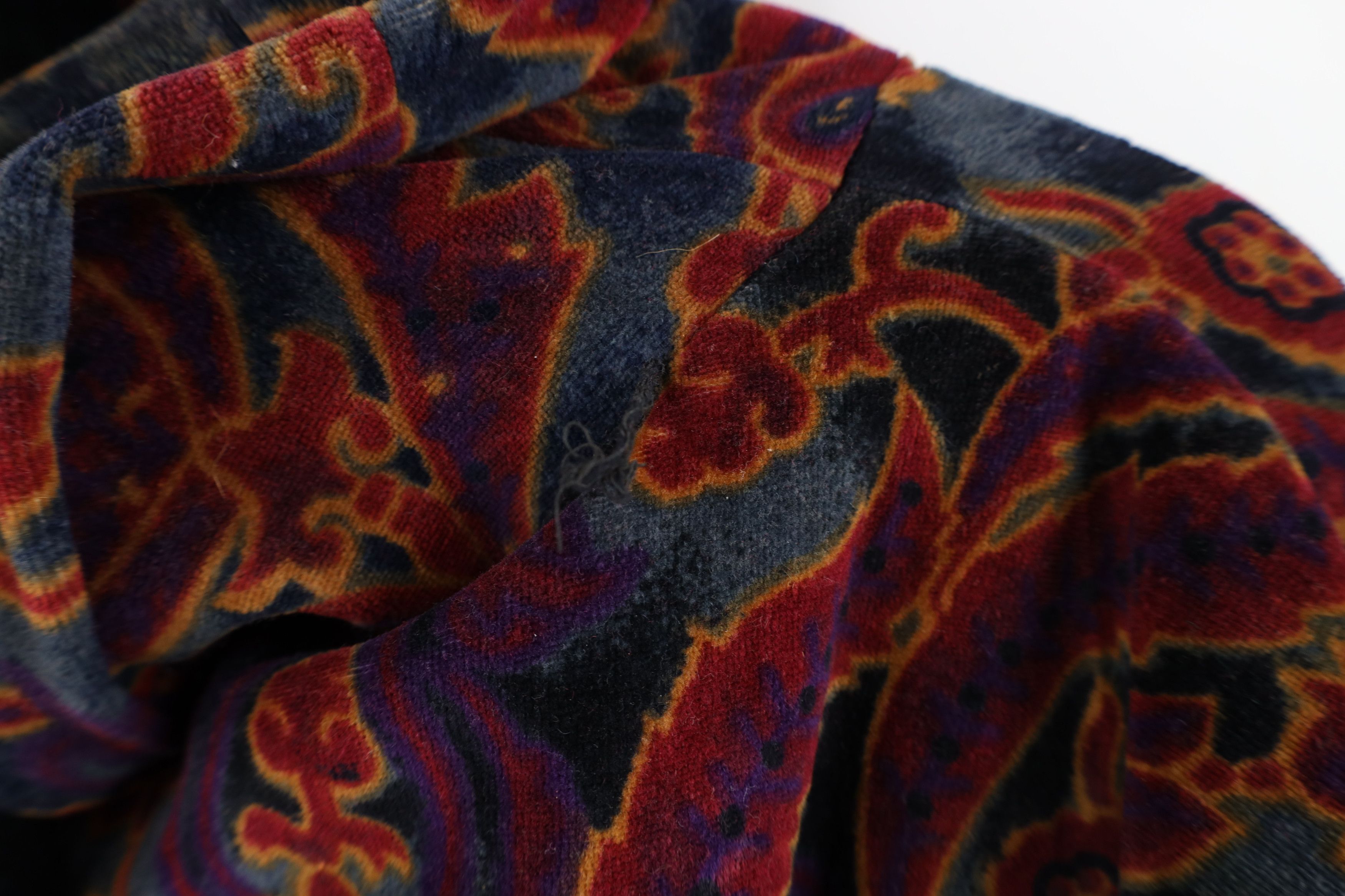 Vintage Vintage 90s Y2K Babydoll Velour Paisley Turtleneck Sweater Size S / US 4 / IT 40 - 8 Thumbnail