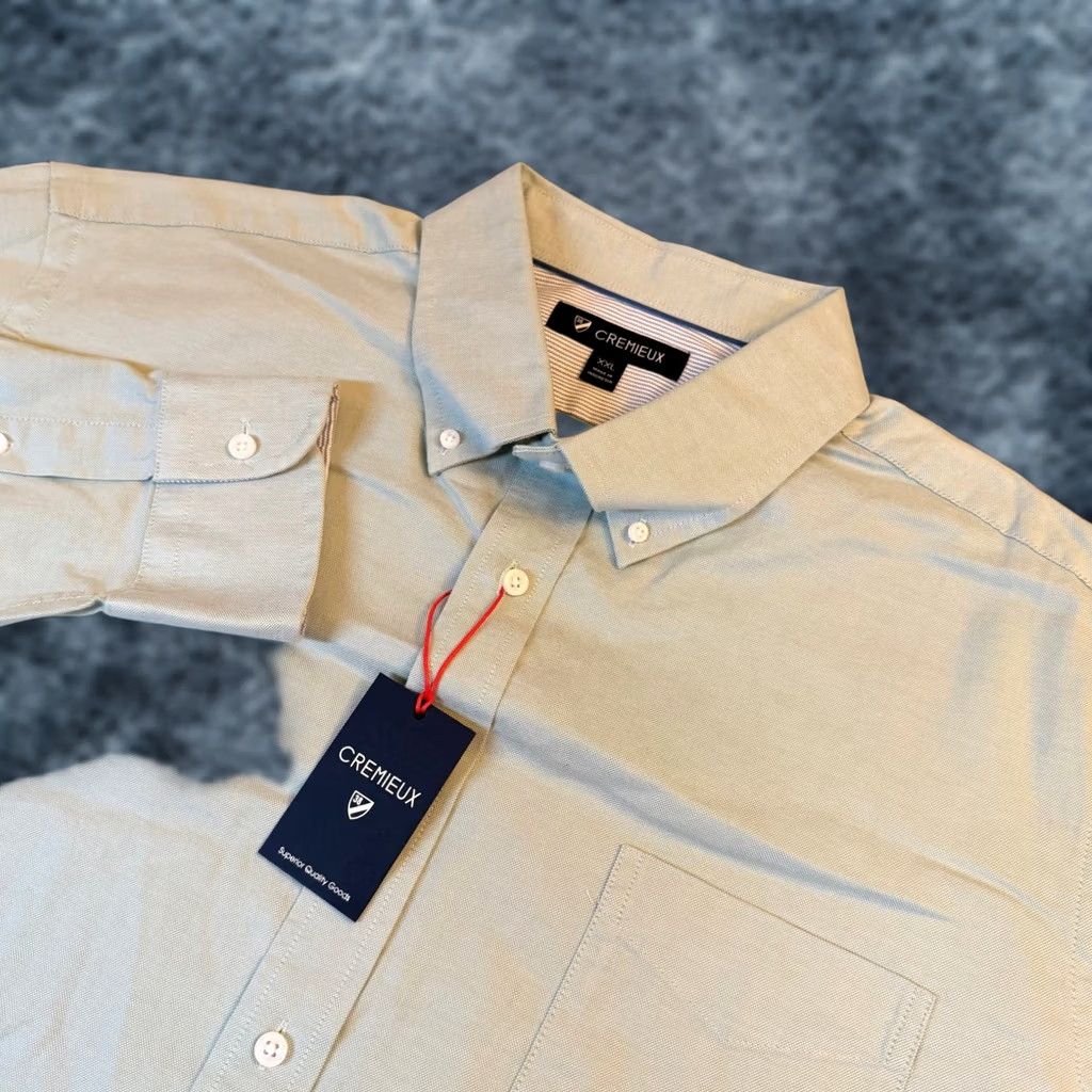 Cremieux Cremieux Button Down Shirt Mens XXL Sage Green Stretch Cotton Oxford NWT Size US XXL / EU 58 / 5 - 1 Thumbnail
