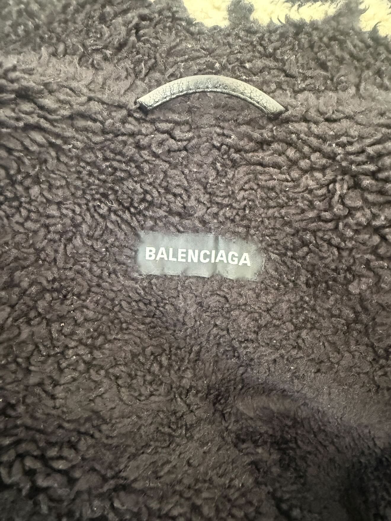 Balenciaga Balenciaga Black Logo Shearling Jacket Size US M / EU 48-50 / 2 - 4 Thumbnail