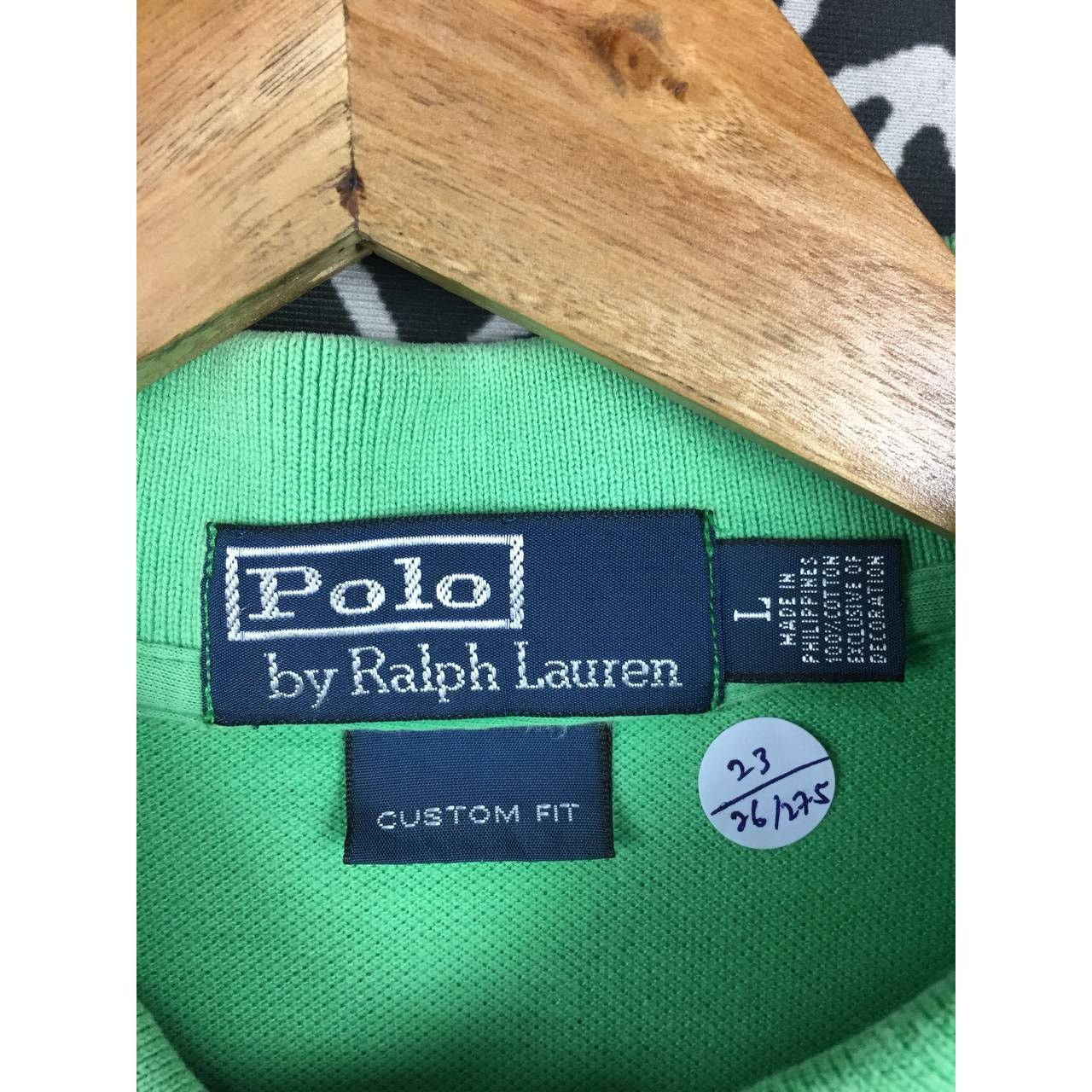 Polo Ralph Lauren × Vintage Vtg Polo Ralph Lauren Big Logo Custom Fit Polo Tee Size US L / EU 52-54 / 3 - 12 Thumbnail
