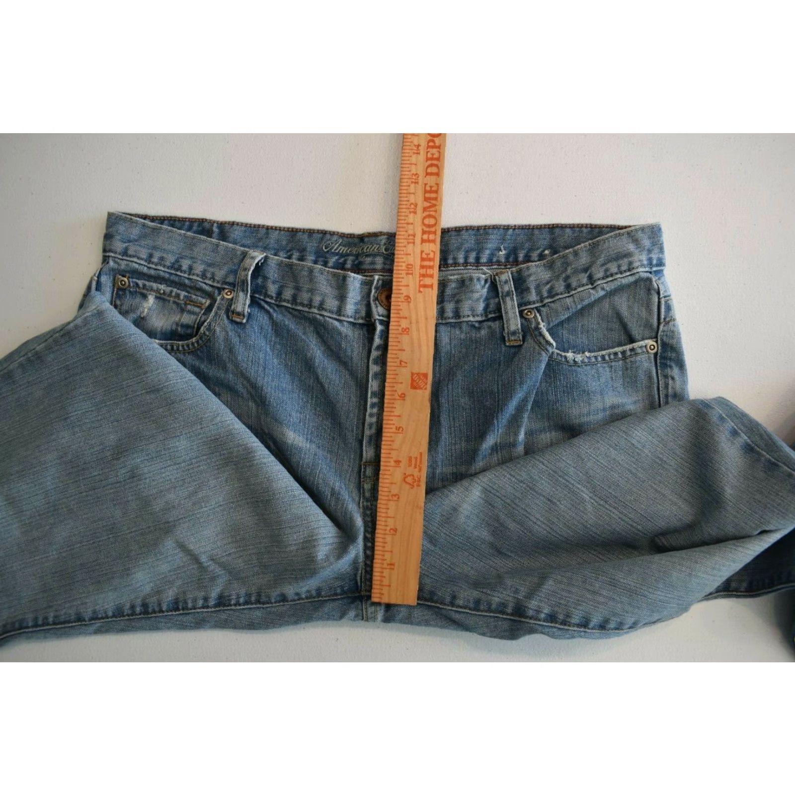 American Eagle Outfitters American Eagle Outfitters Jeans Womens Hipster Flare Distressed 37x30 Medium Wash Denim 100% Cotton Jeans Belt? Size 25" / US 0 / IT 36 - 7 Thumbnail