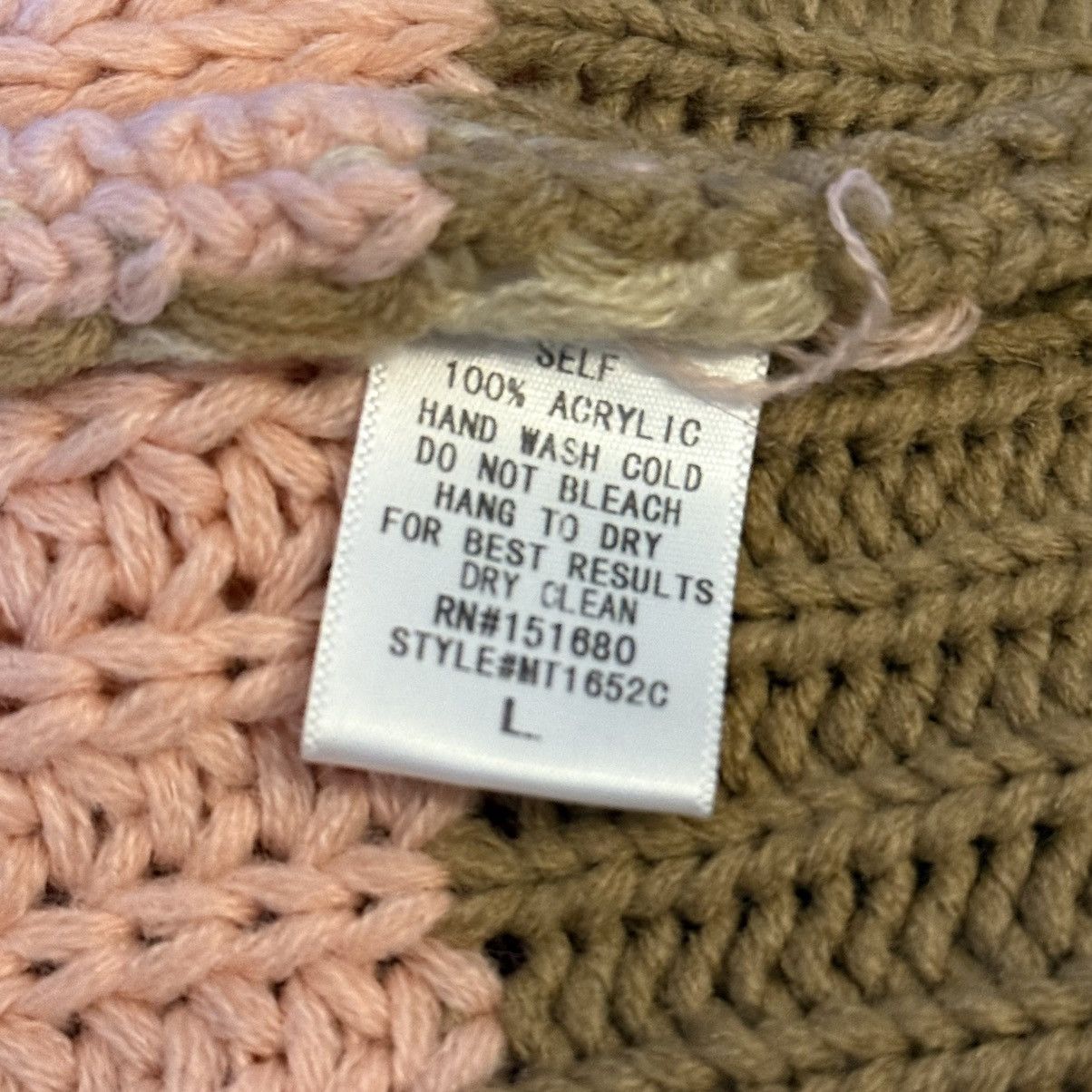 Other Storia color block striped distressed V neck cropped sweater Size L / US 10 / IT 46 - 5 Thumbnail