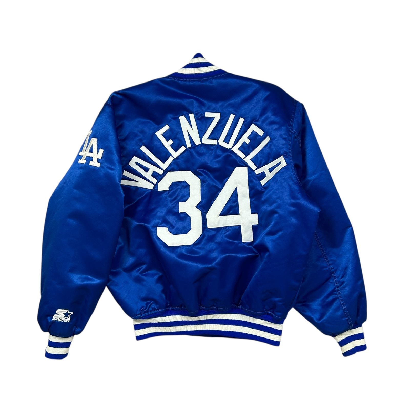 MLB RARE VTG 90s Dodgers Valenzuela 34 STARTER SATIN JACKET Size US M / EU 48-50 / 2 - 1 Thumbnail