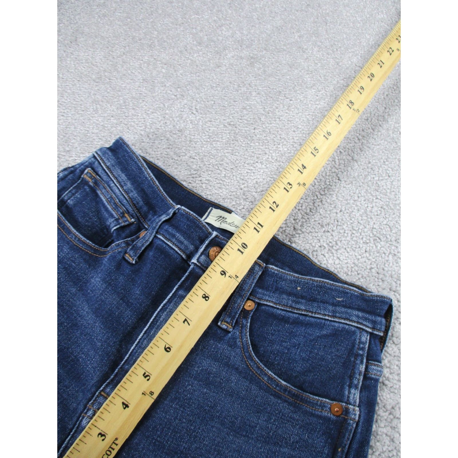 Madewell Madewell Jeans Skinny Denim Women Adult Size 25 Blue Dark Wash Mid Rise Size 42" / US 20 - 6 Thumbnail